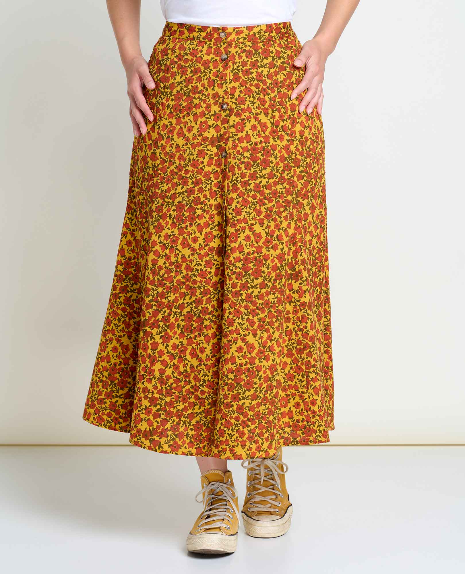 Manzana Paneled Midi Skirt - Softxoi