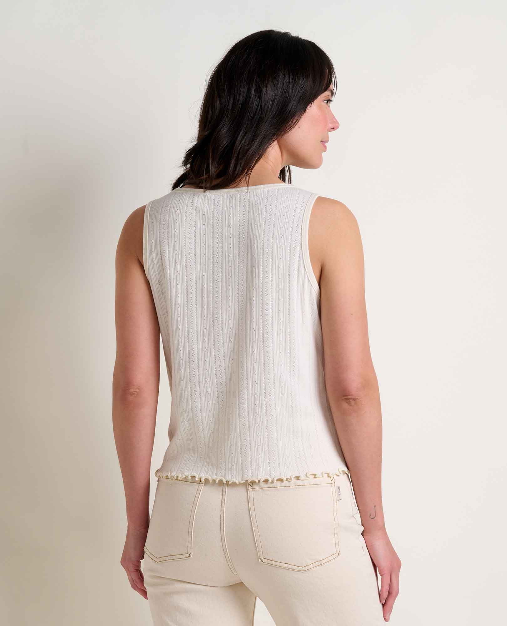 Foothill Pointelle Button Tank - Softxoi