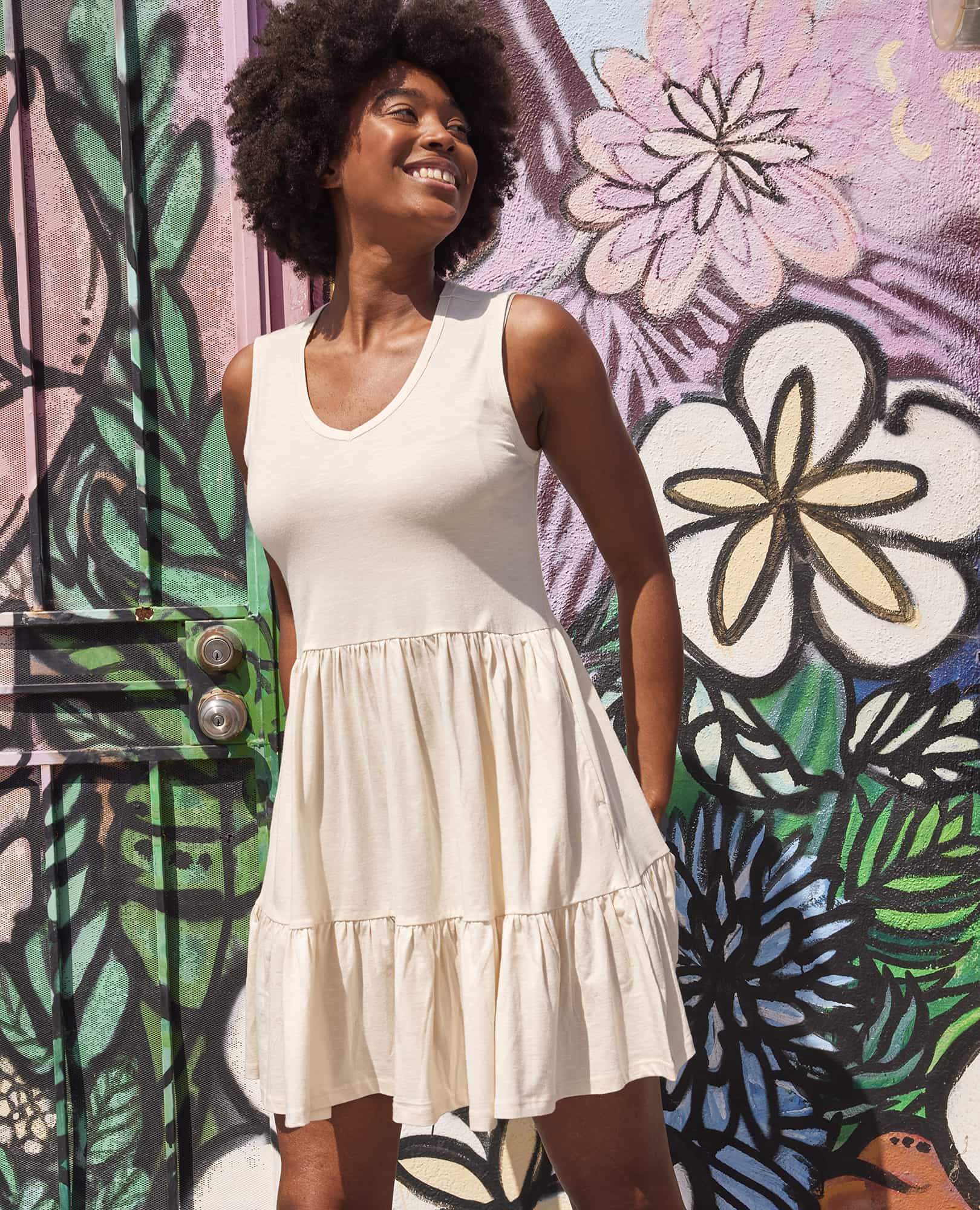 Marley Tiered Sleeveless Dress - Softxoi