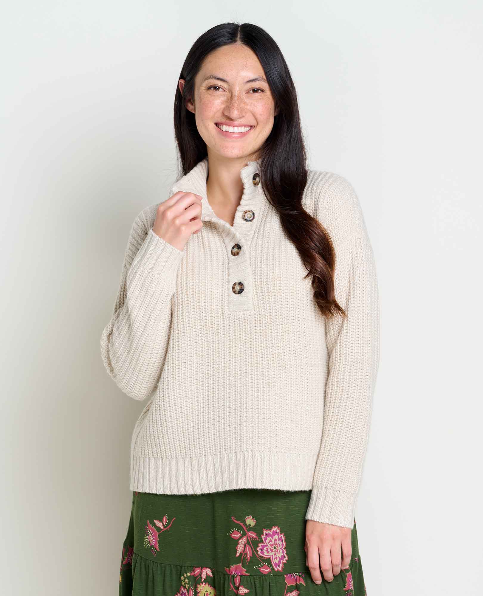 Moss Point Henley Sweater - Softxoi