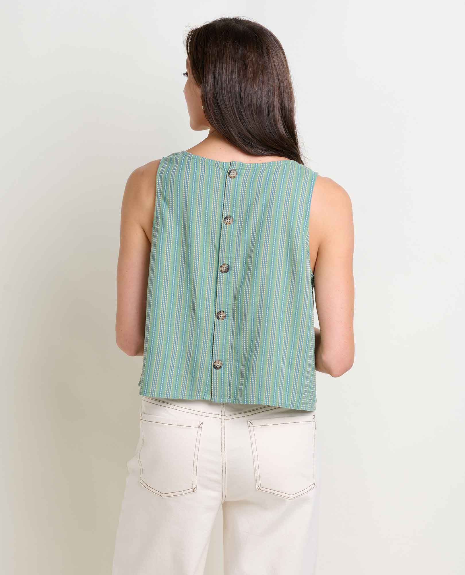 Taj Hemp Button Back Tank II - Softxoi
