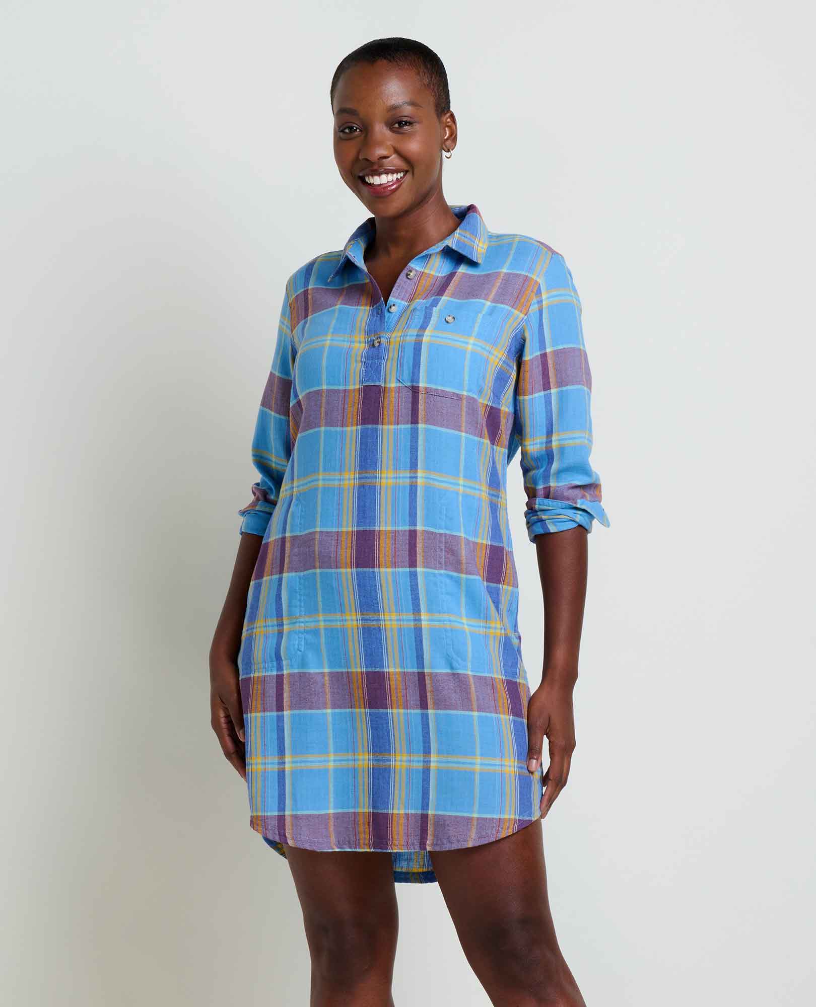 Re-Form Flannel Shirtdress - Softxoi
