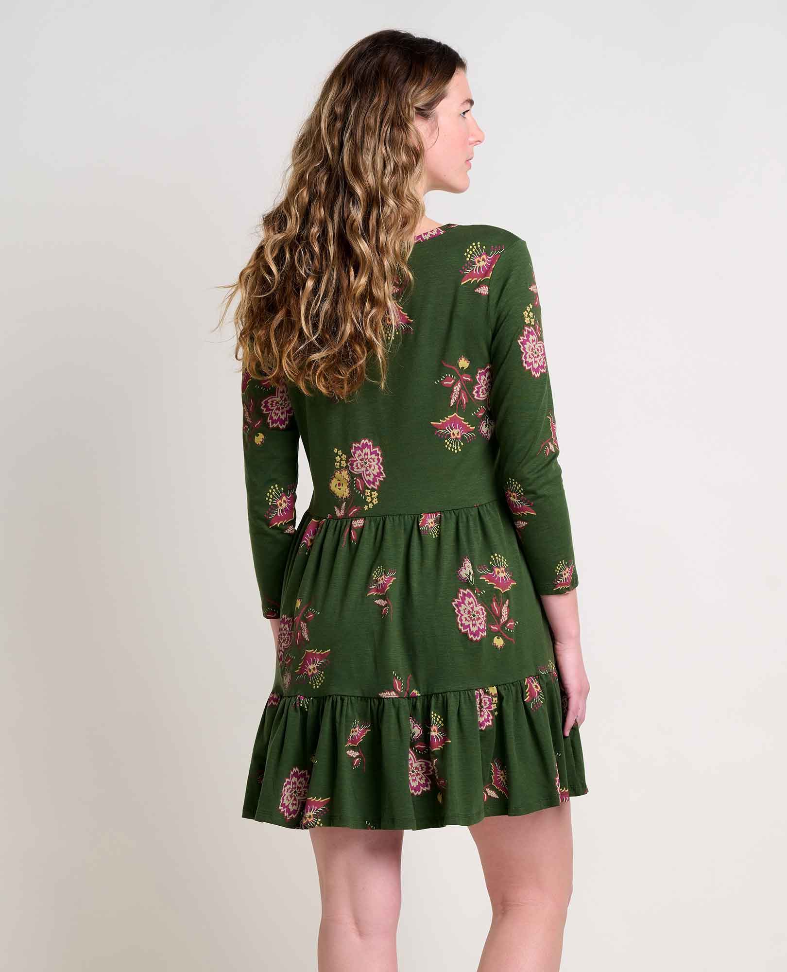 Marley Tiered Long Sleeve Dress - Softxoi