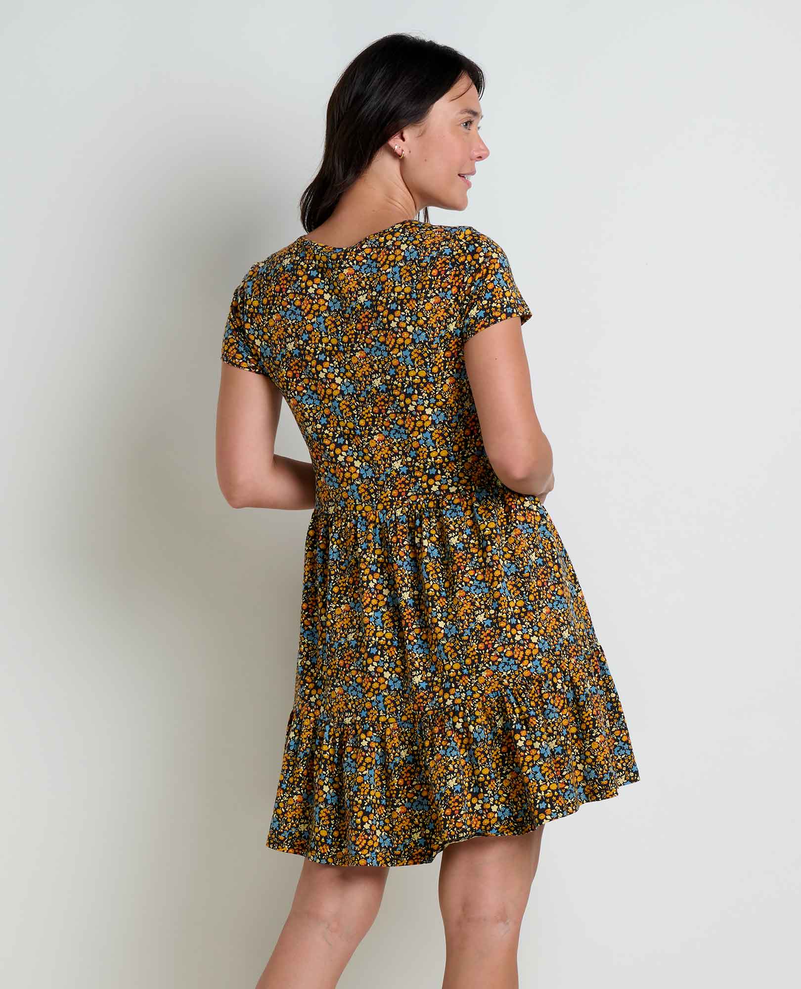Marley Tiered Short Sleeve Dress - Softxoi