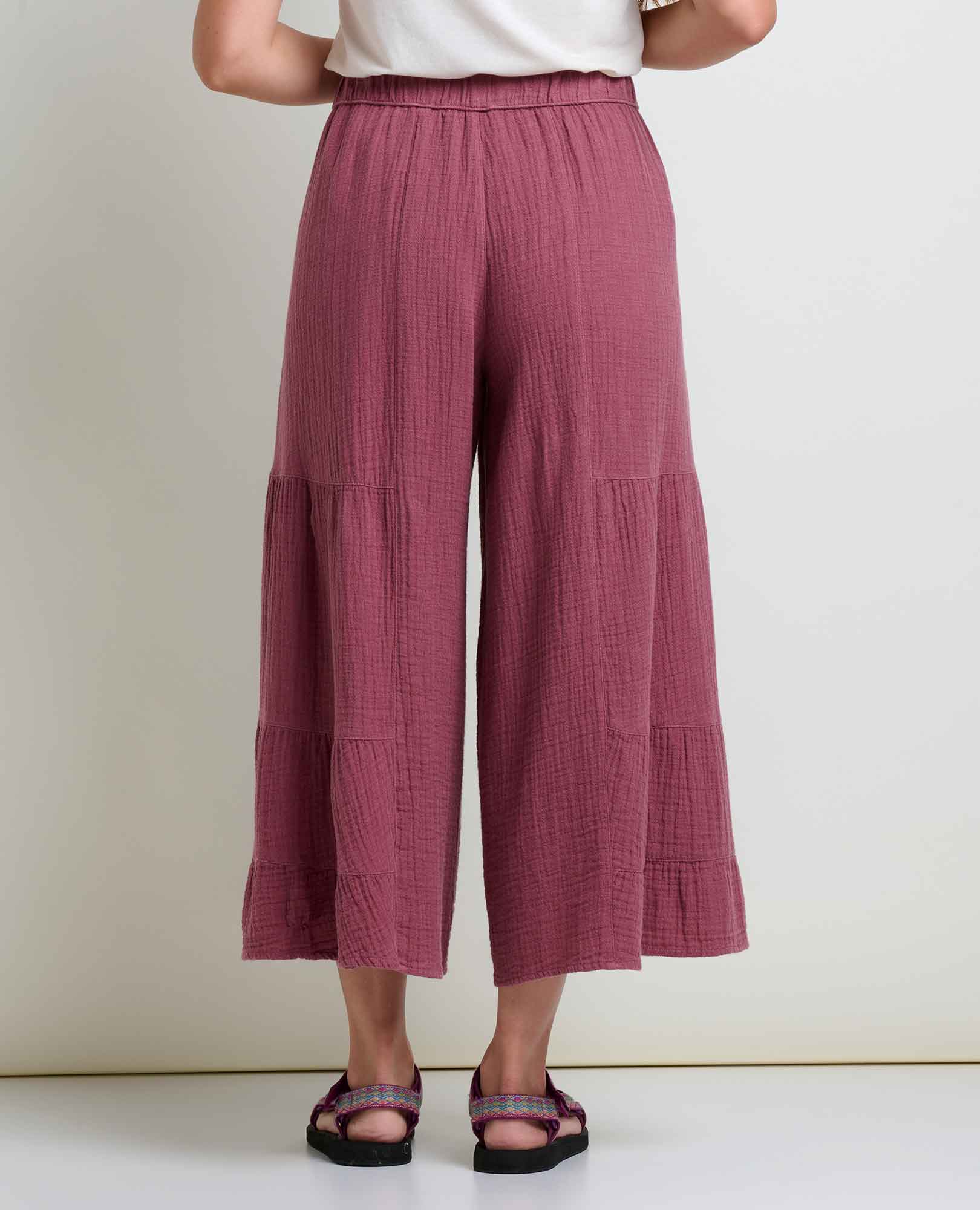 Tate Double Weave Palazzo Pant - Softxoi