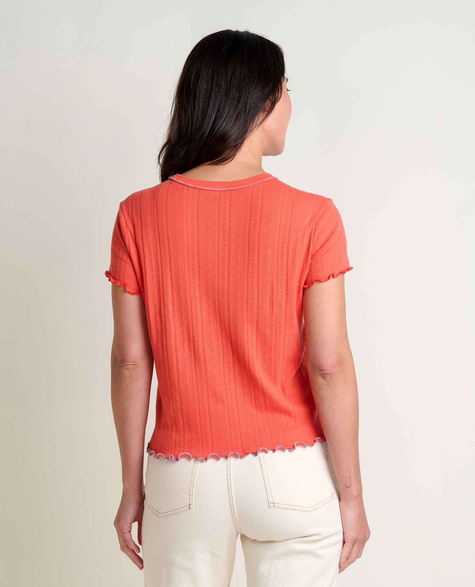 Foothill Pointelle Baby Tee - Softxoi