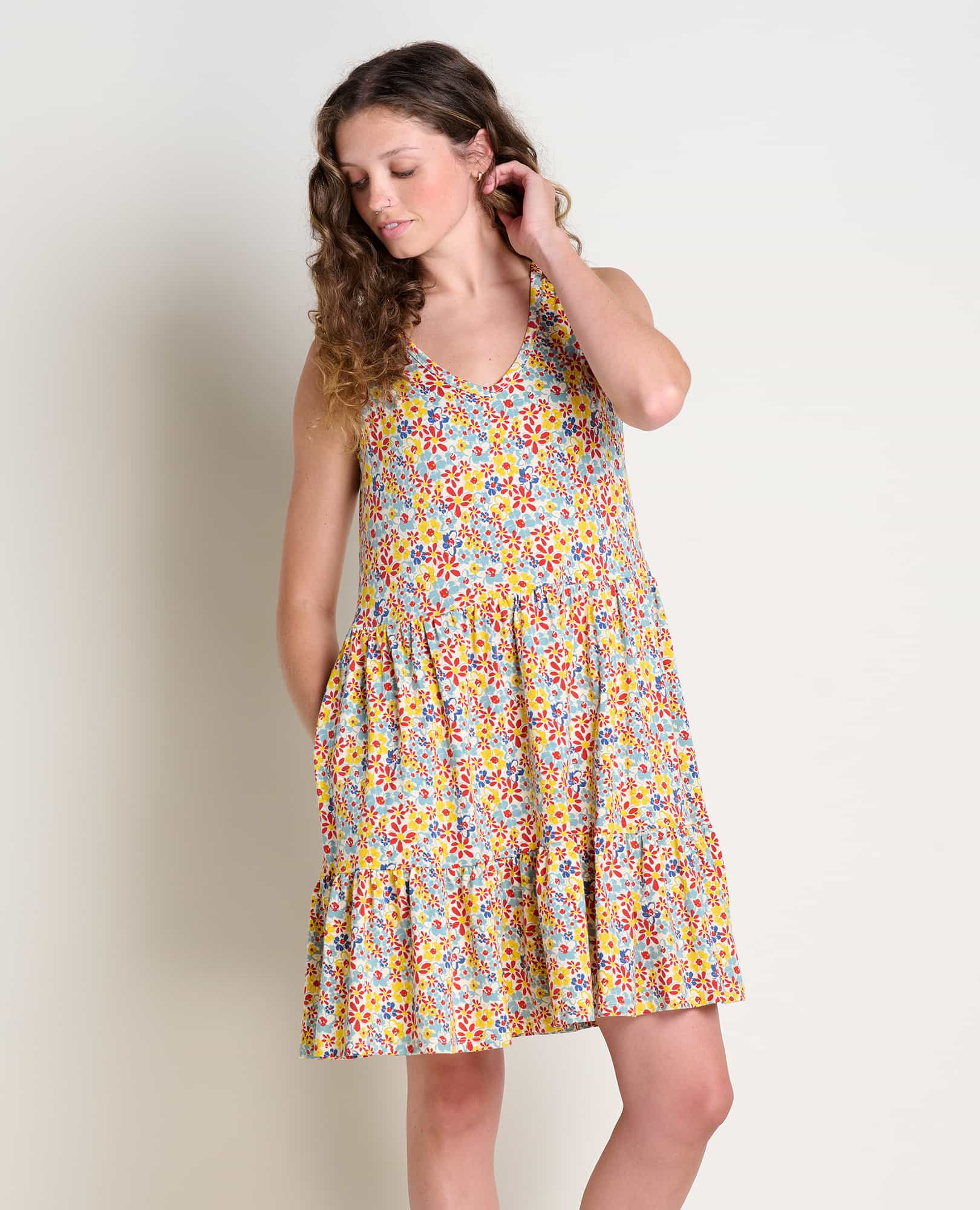 Marley Tiered Sleeveless Dress - Softxoi