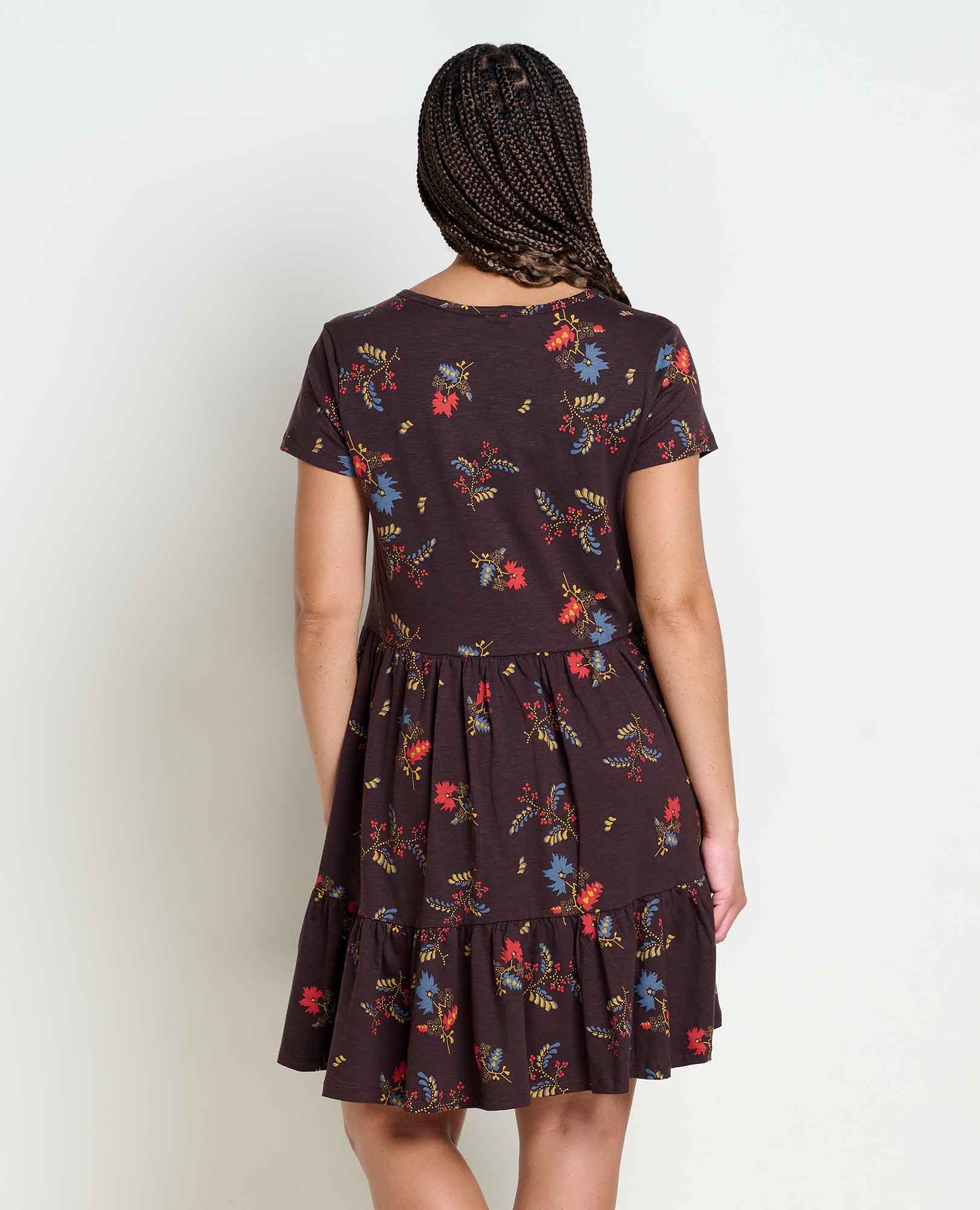 Marley Tiered Short Sleeve Dress - Softxoi