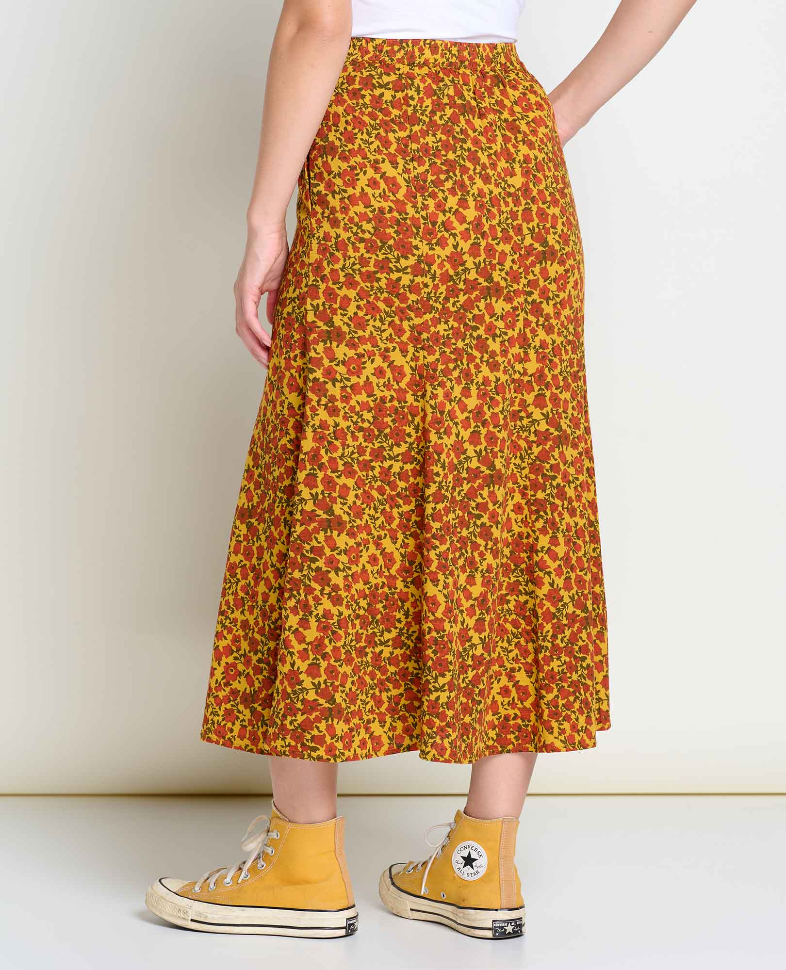 Manzana Paneled Midi Skirt - Softxoi