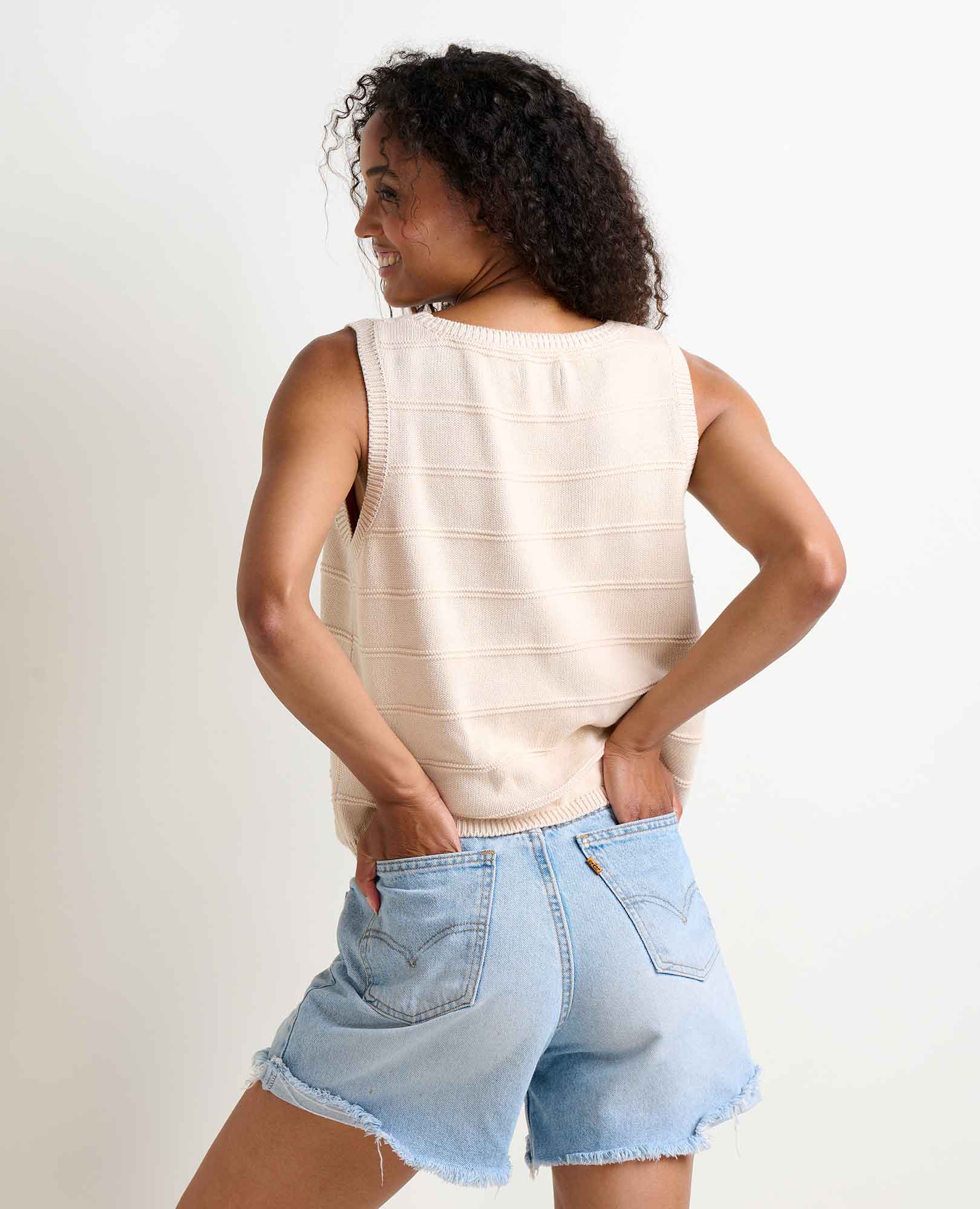 Bianca Crew Tank Embroidered - Softxoi