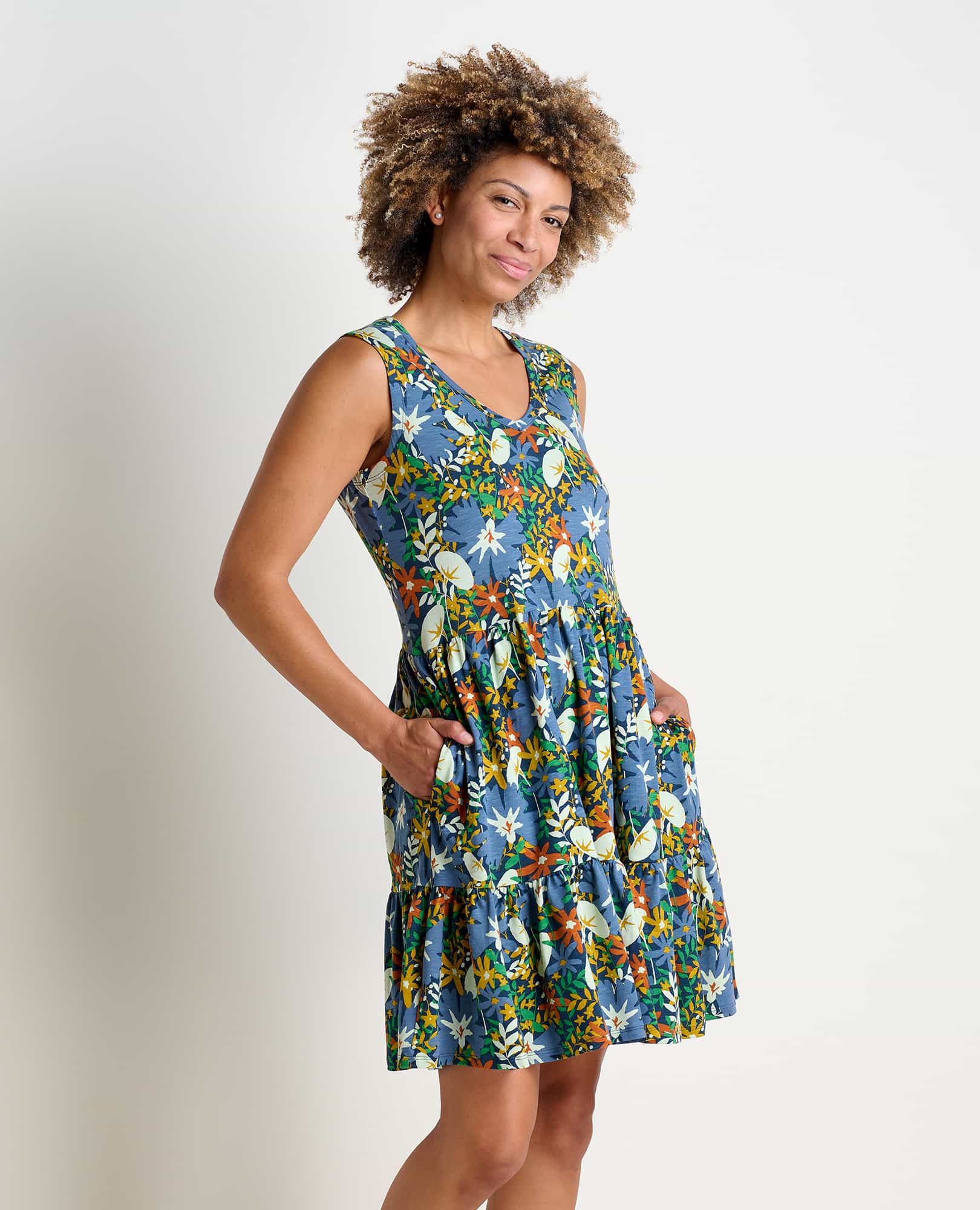 Marley Tiered Sleeveless Dress - Softxoi