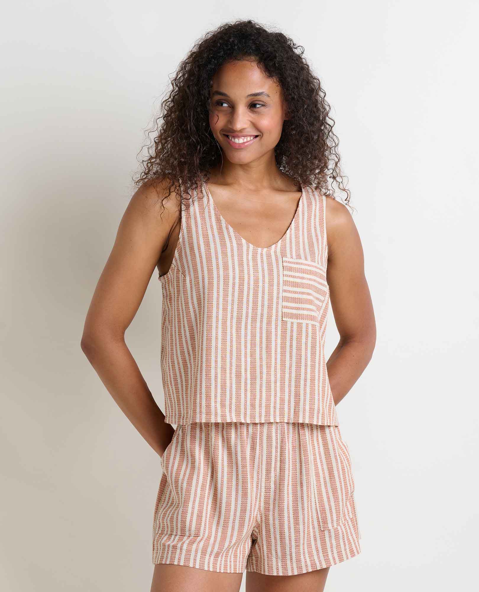 Taj Hemp Button Back Tank II - Softxoi