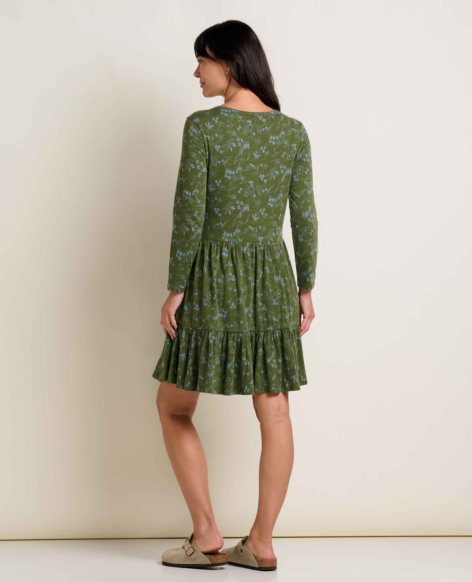 Marley Tiered Long Sleeve Dress - Softxoi