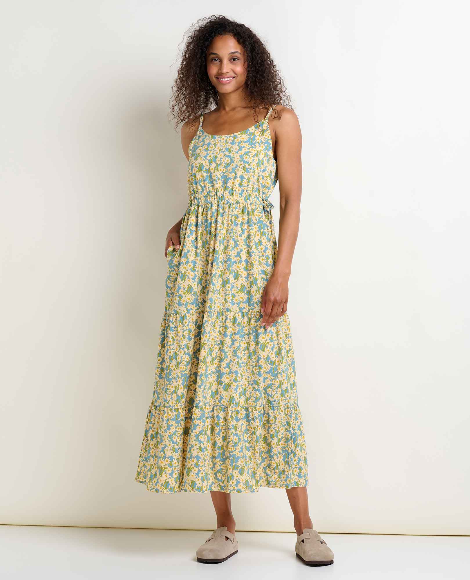 Sunkissed Tiered Sleeveless Dress - Softxoi