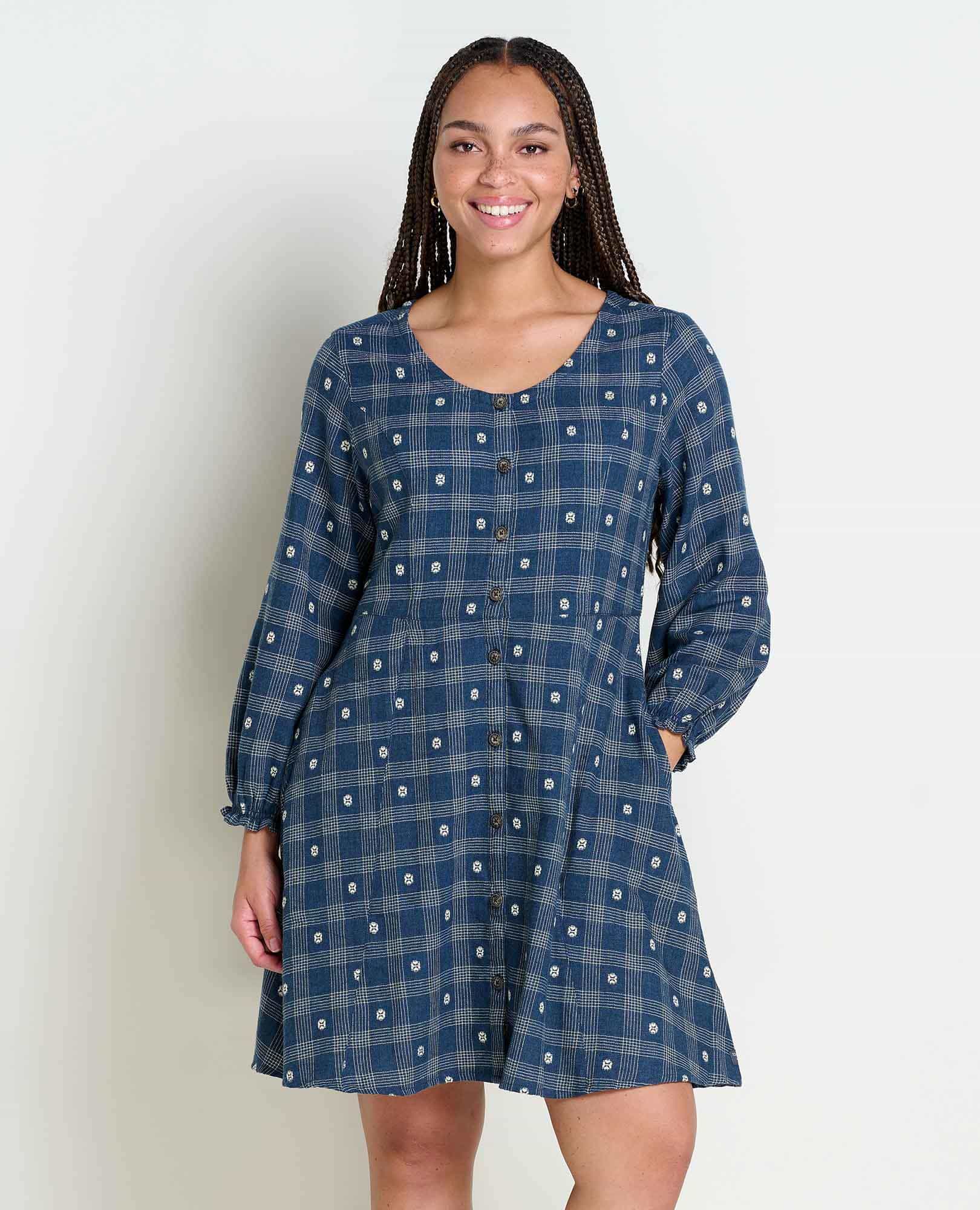 Maple Button Front Dress - Softxoi