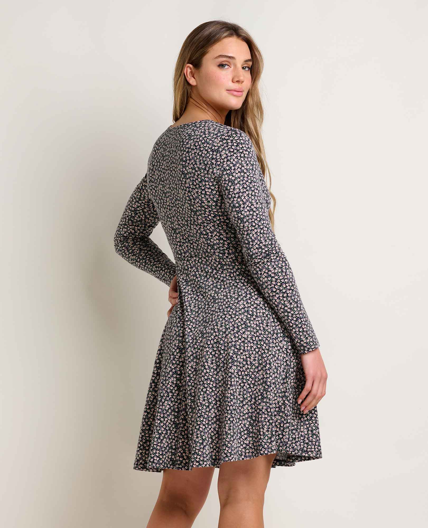 Freesia Long Sleeve Wrap Dress - Softxoi
