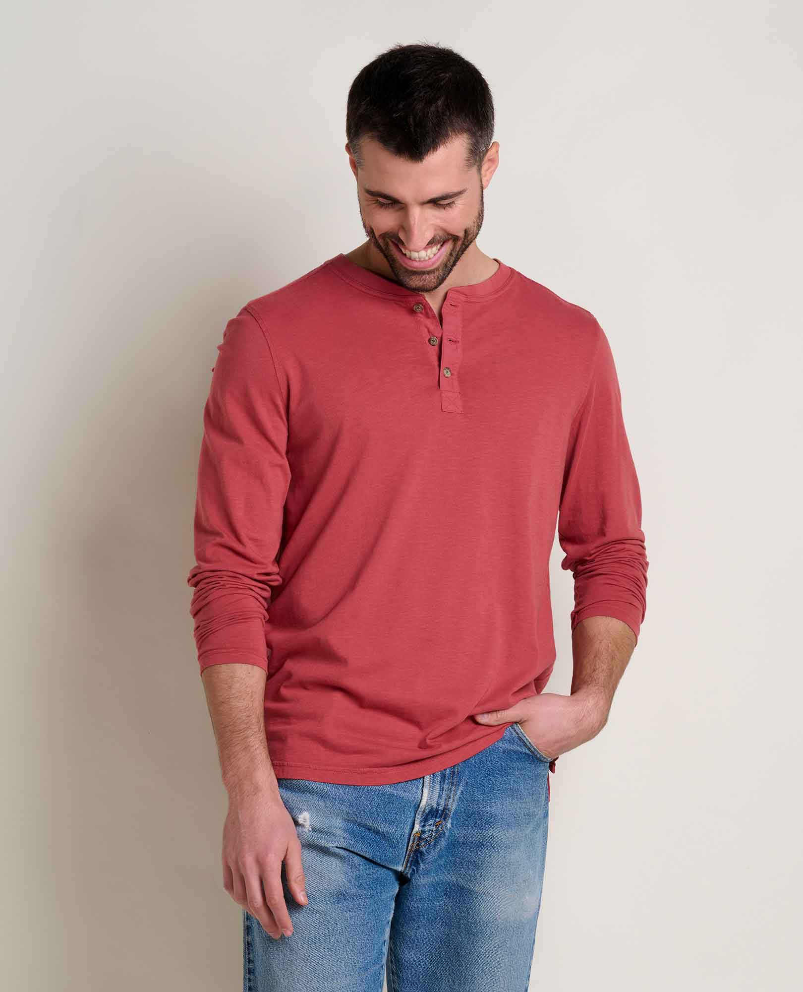 Men's Primo Long Sleeve Henley - Softxoi
