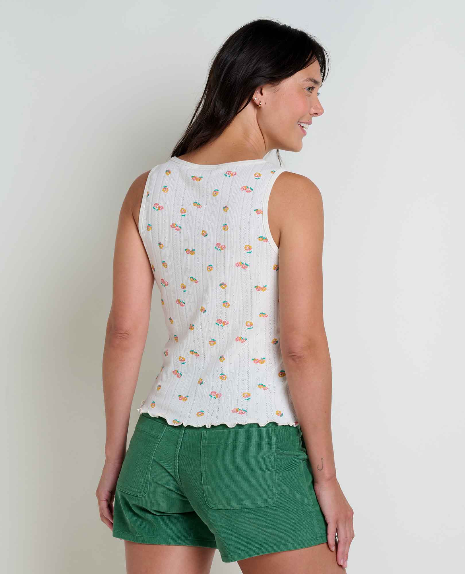 Foothill Pointelle Button Tank - Softxoi