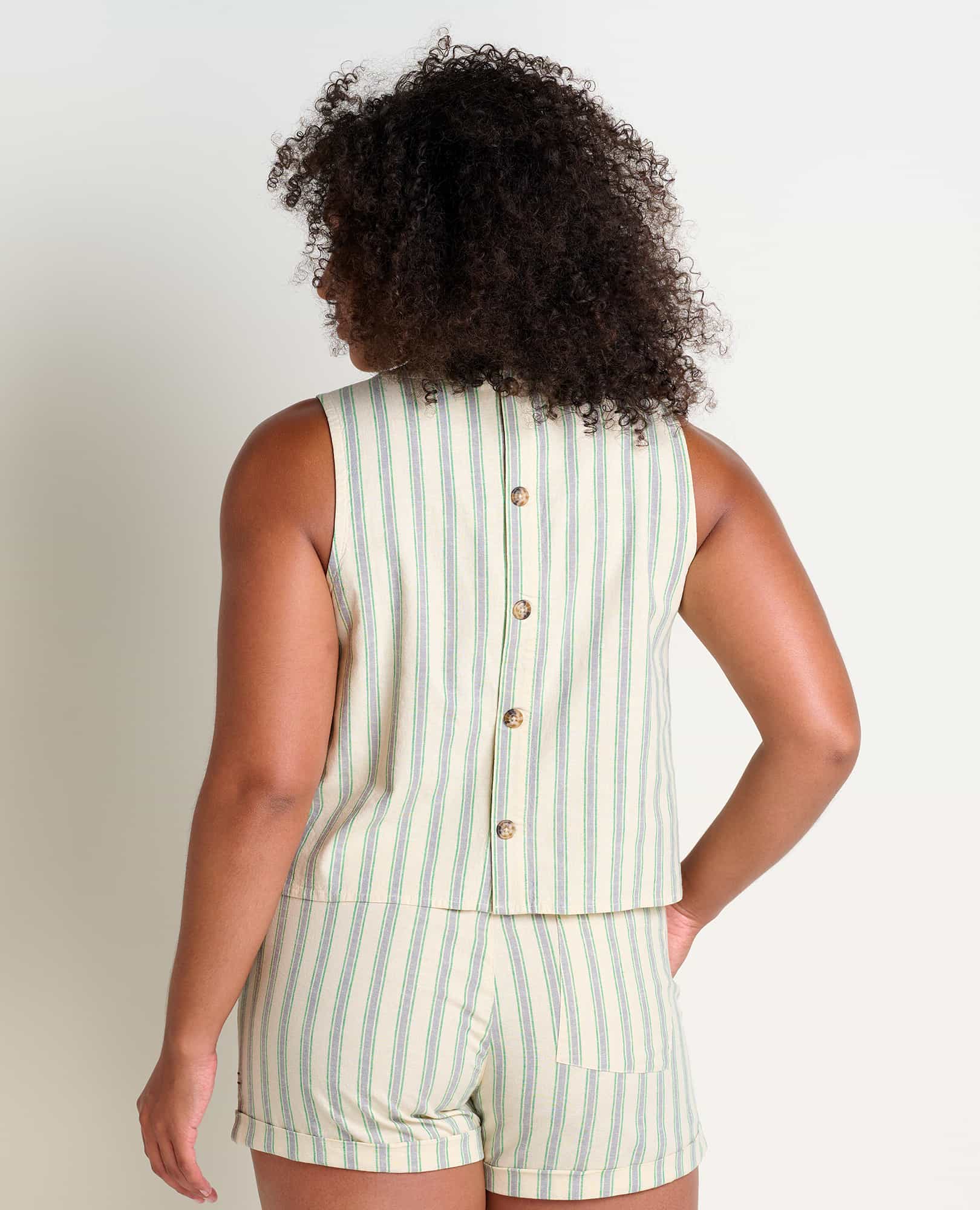 Taj Hemp Button Back Tank II - Softxoi