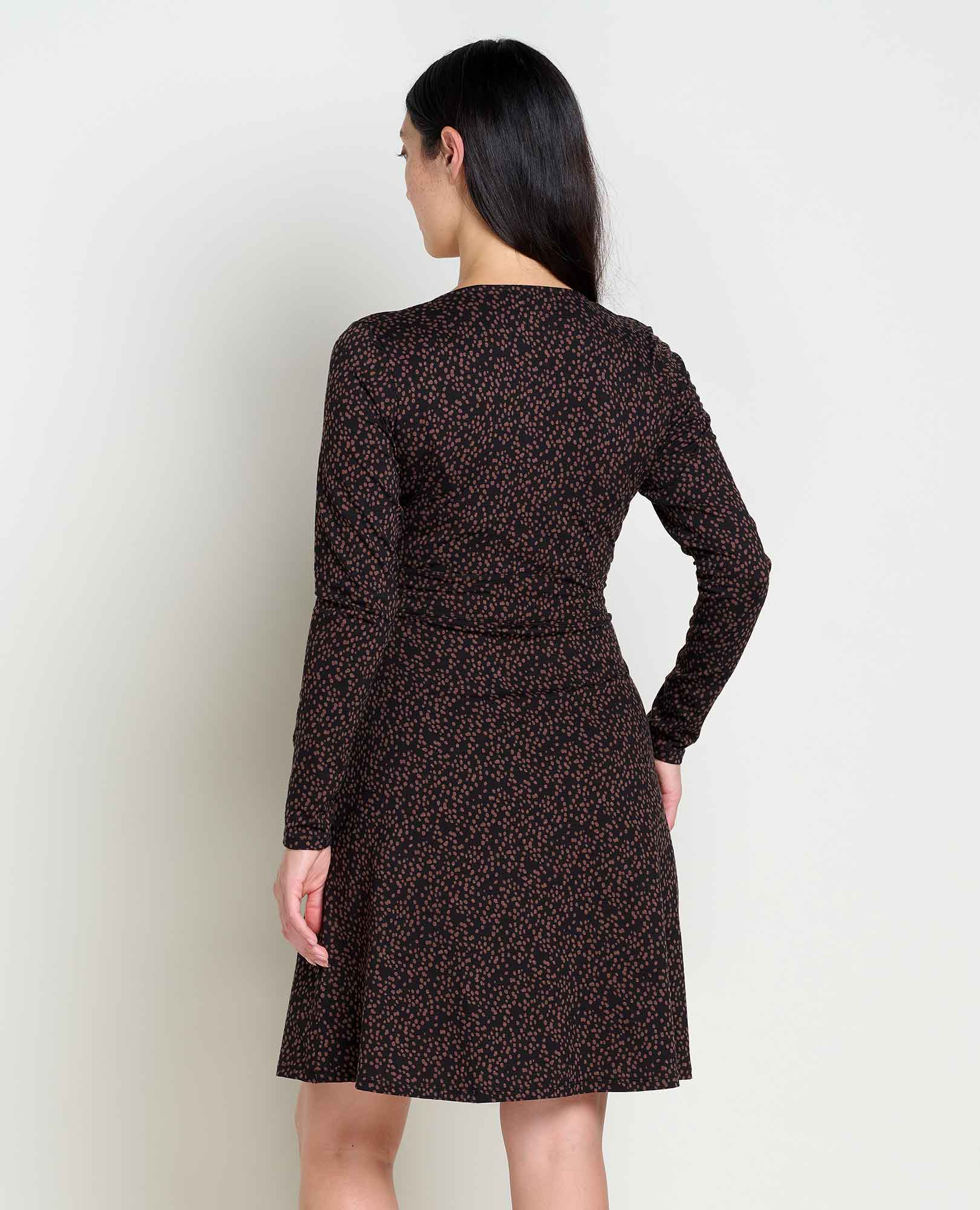 Cue Wrap Long Sleeve Dress - Softxoi