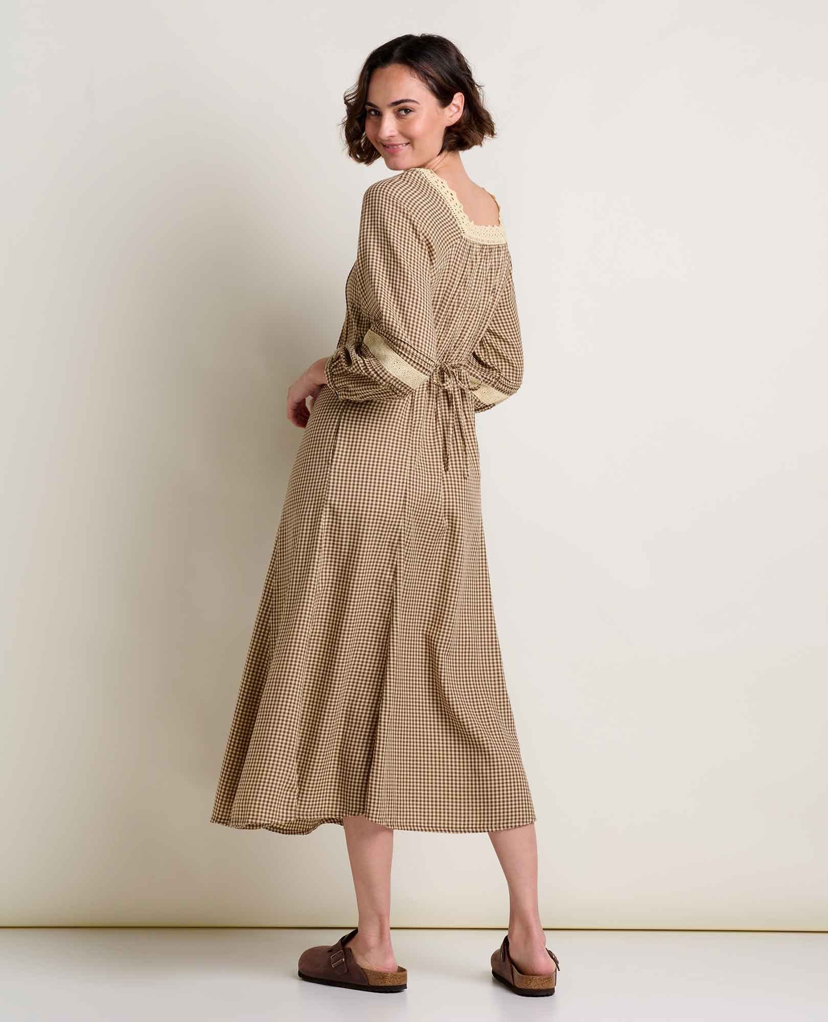 Manzana Square Neck Dress - Softxoi