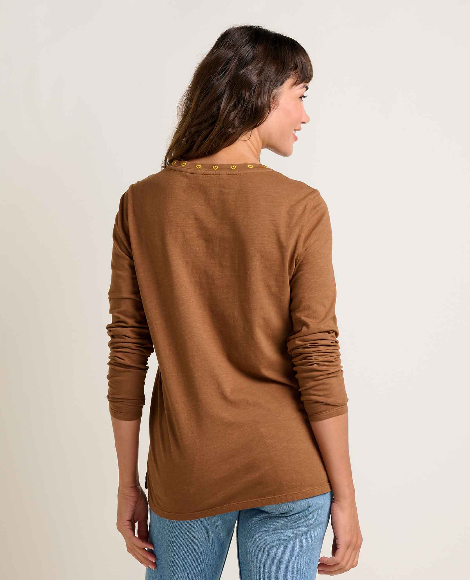 Women's Primo Long Sleeve Crew Embroidered - Softxoi
