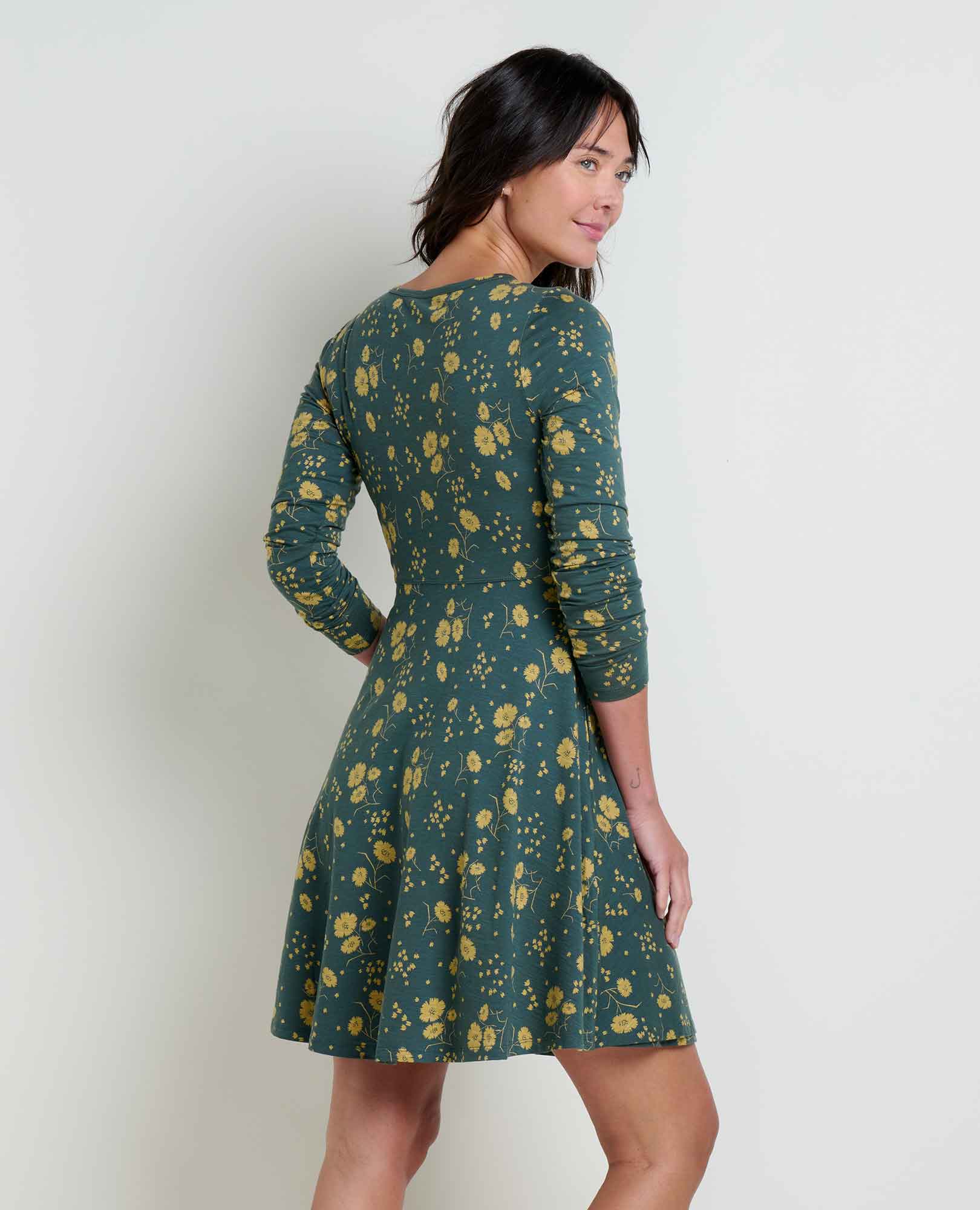 Freesia Long Sleeve Wrap Dress - Softxoi
