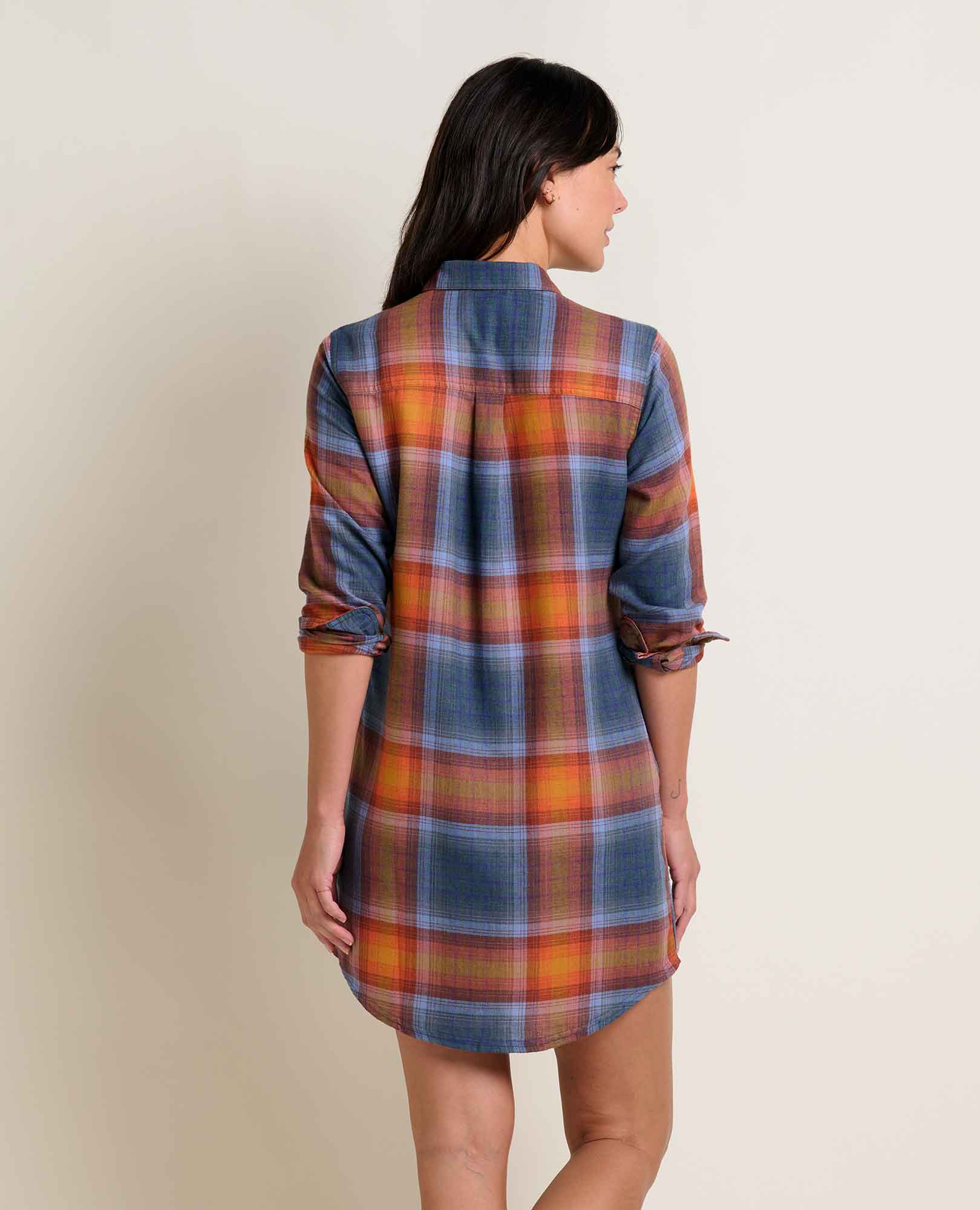 Re-Form Flannel Shirtdress - Softxoi