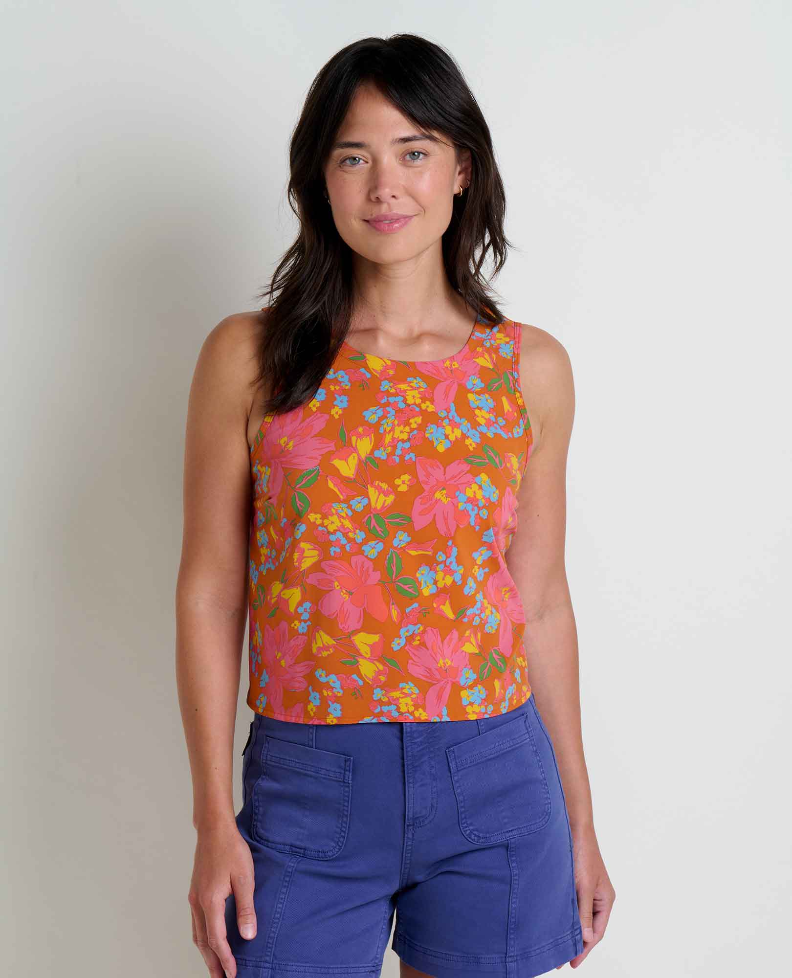 Sunkissed Button Back Tank - Softxoi