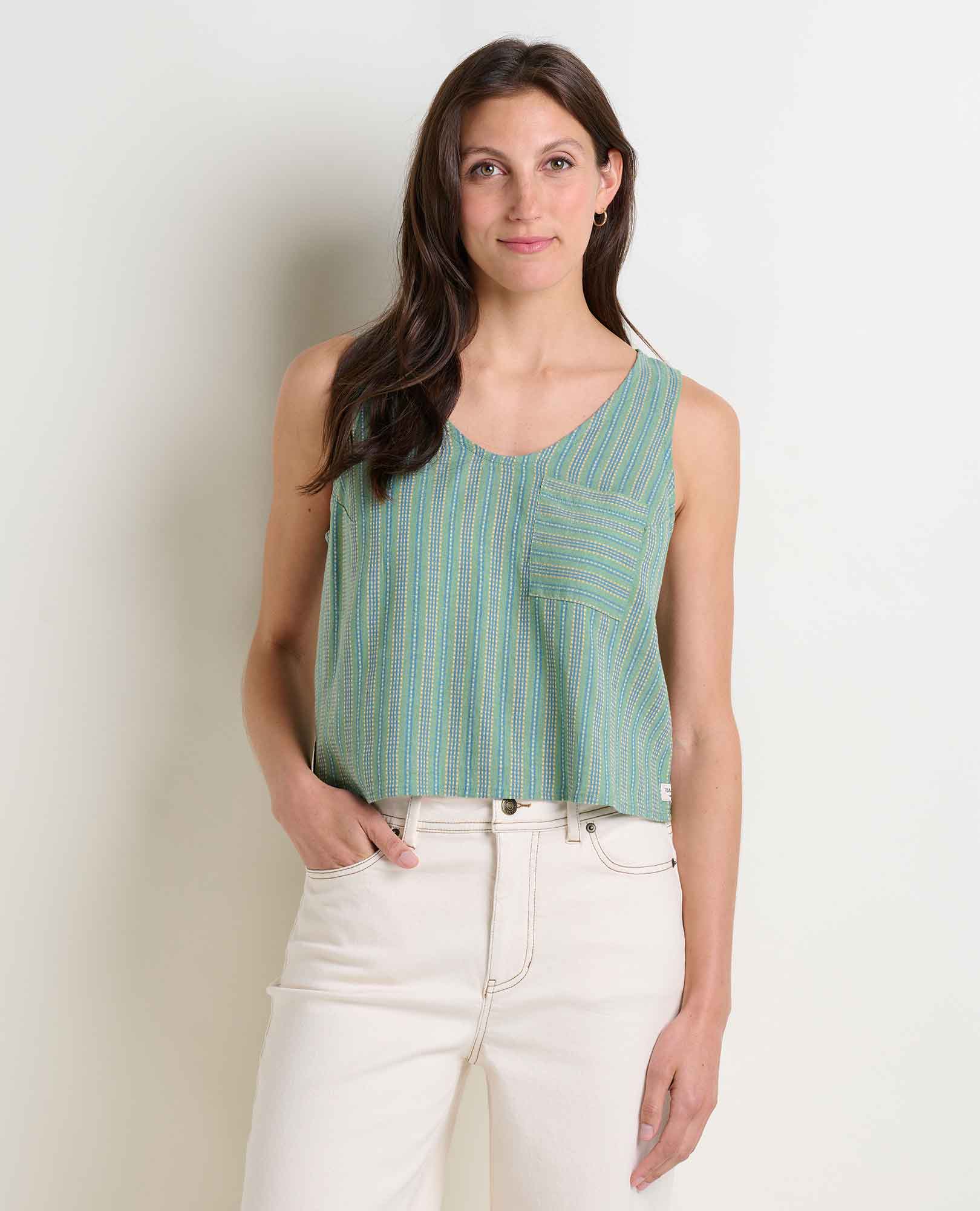 Taj Hemp Button Back Tank II - Softxoi