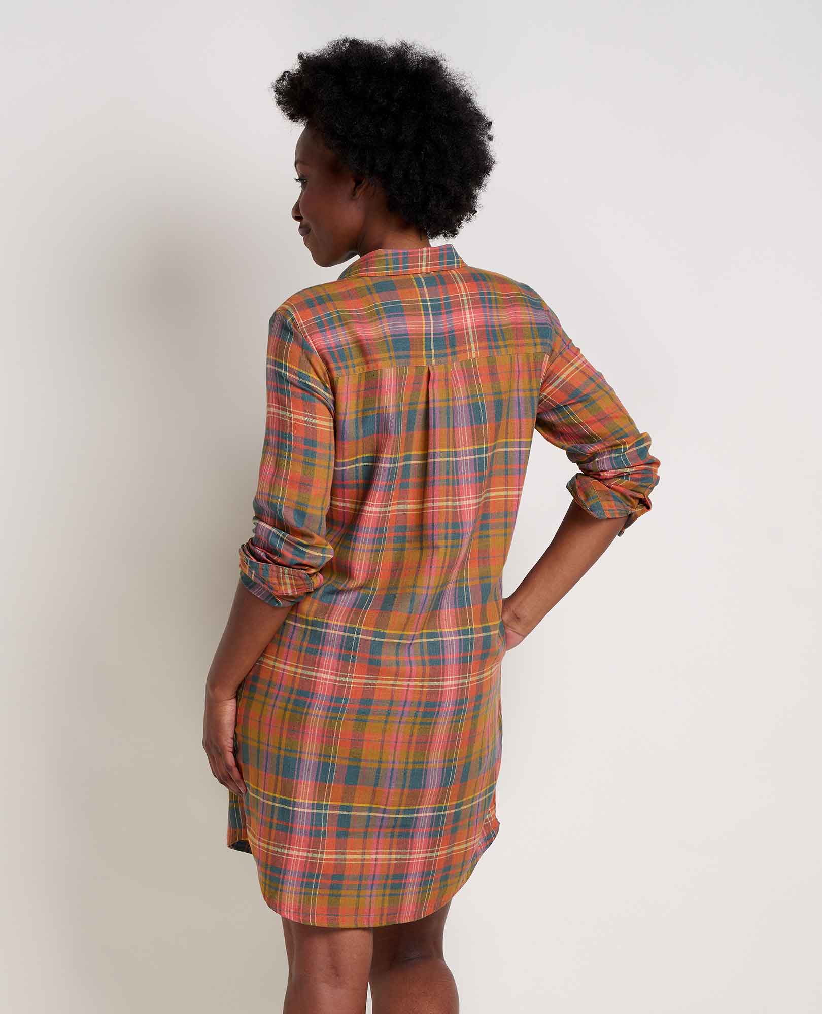 Re-Form Flannel Shirtdress - Softxoi