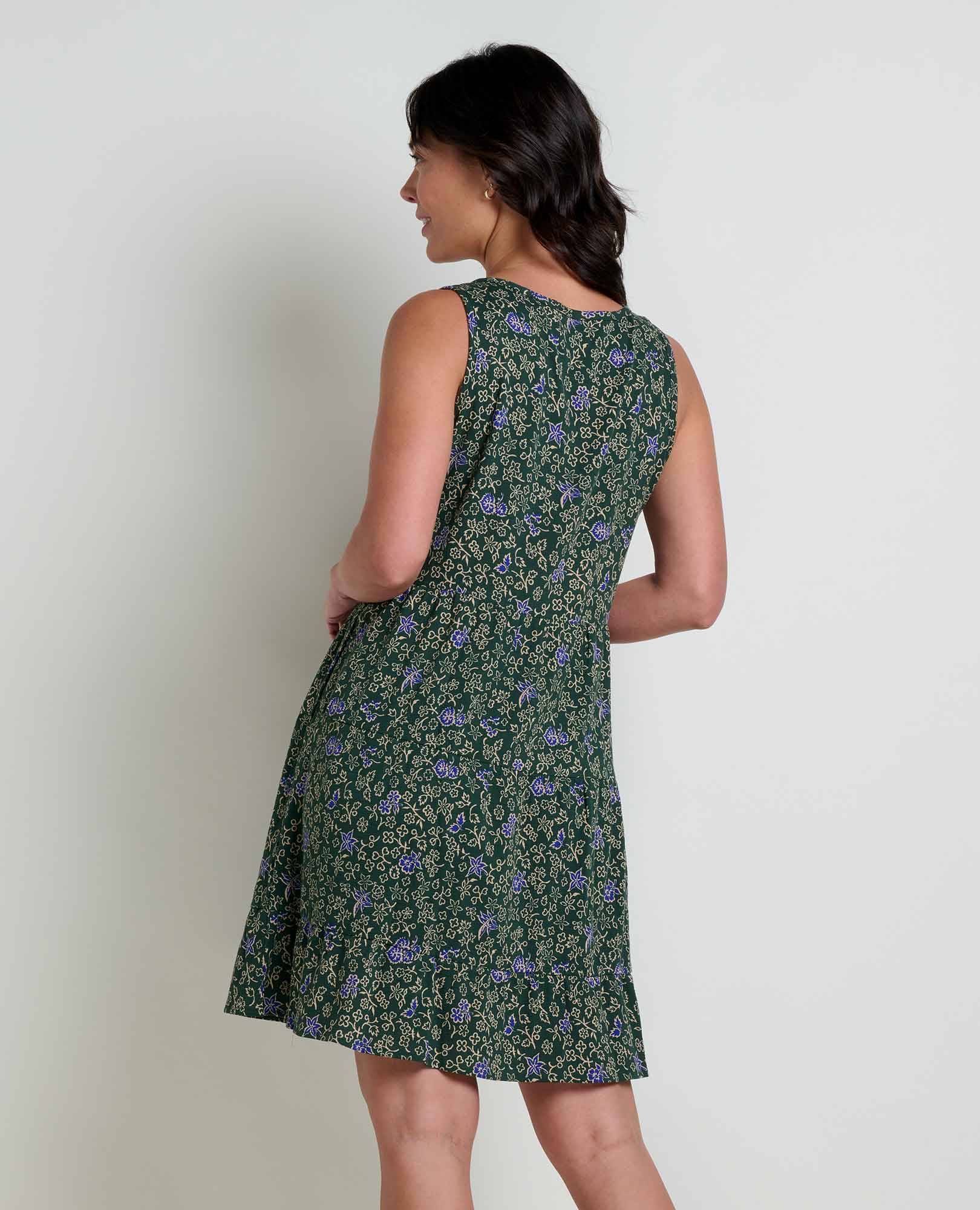 Manzana Tiered Sleeveless Dress - Softxoi