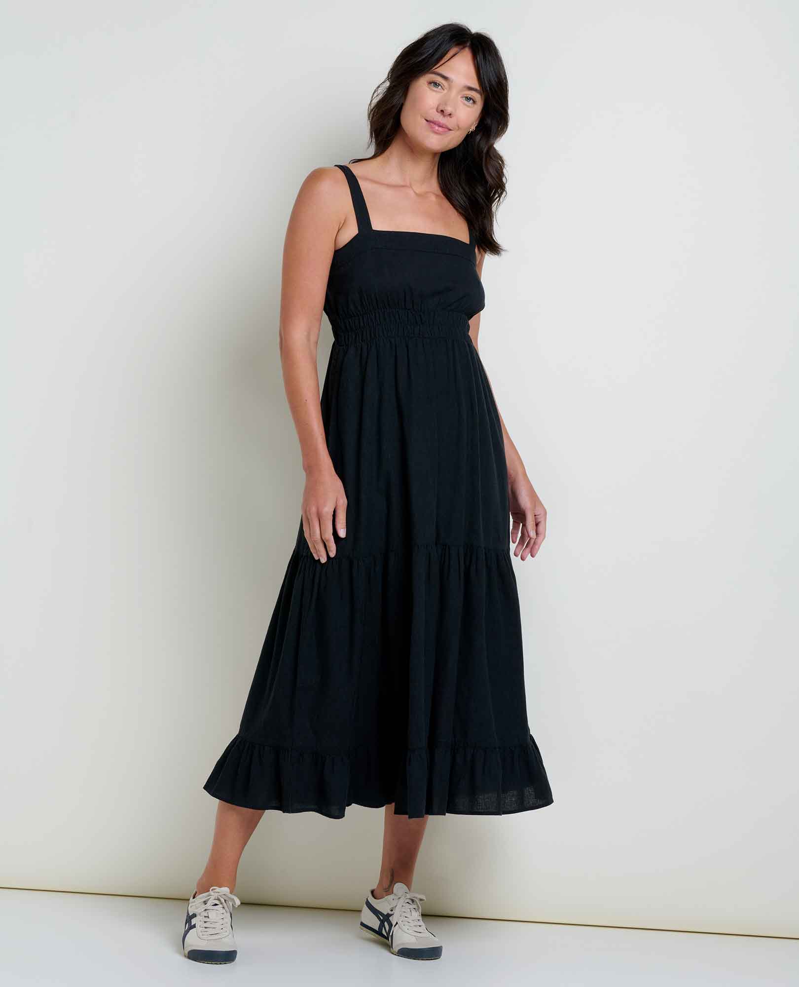 Taj Hemp Tiered Midi Dress - Softxoi