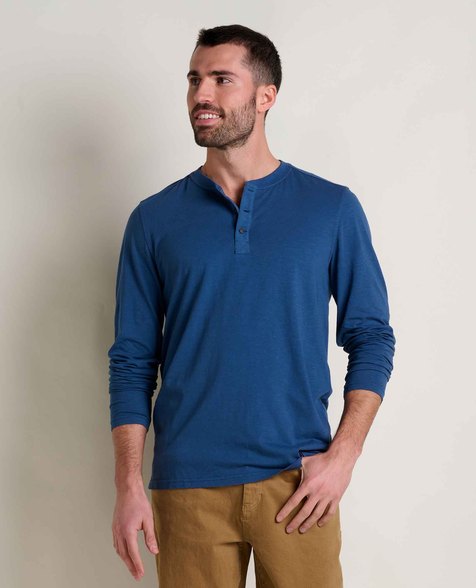 Men's Primo Long Sleeve Henley - Softxoi