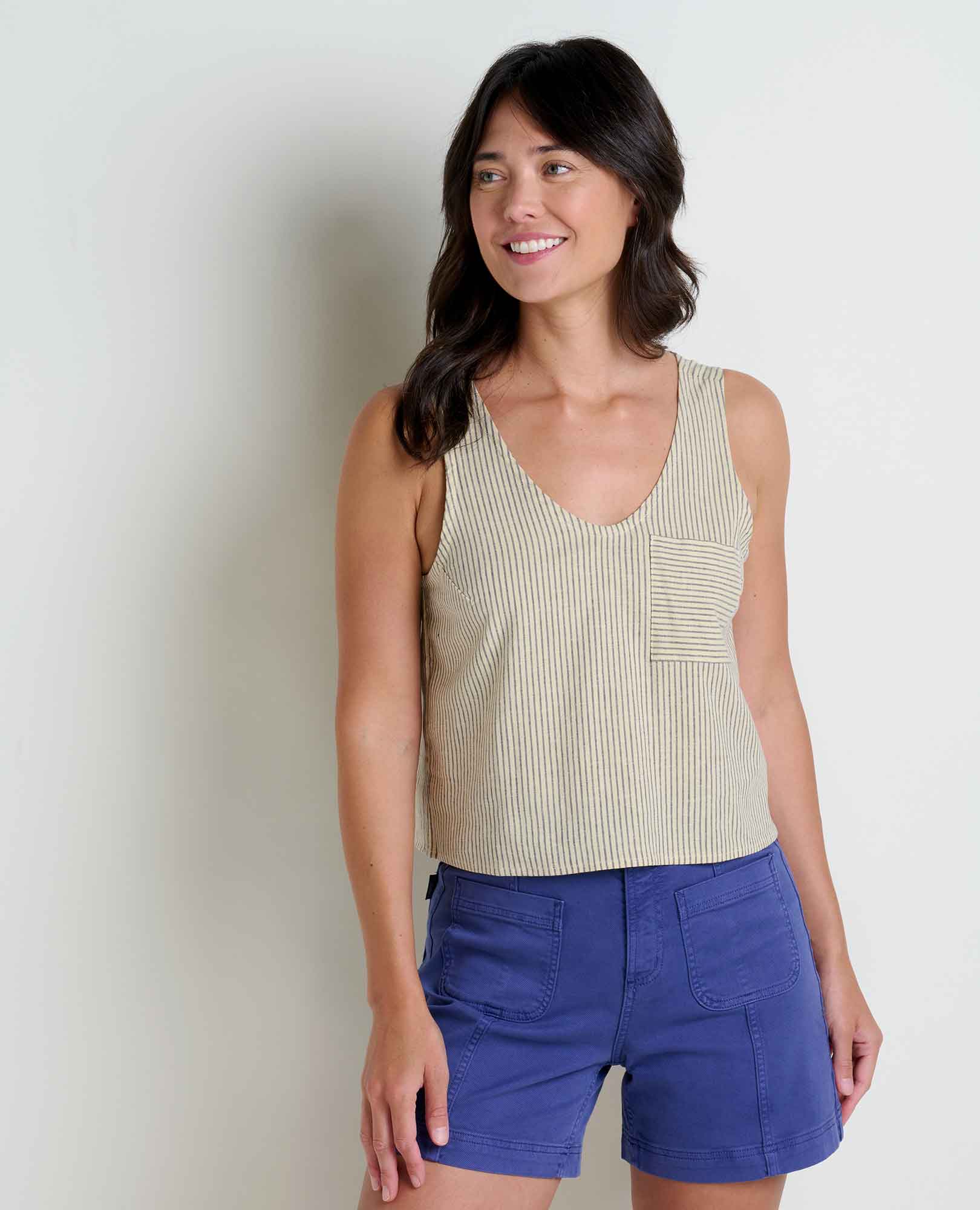 Taj Hemp Button Back Tank II - Softxoi