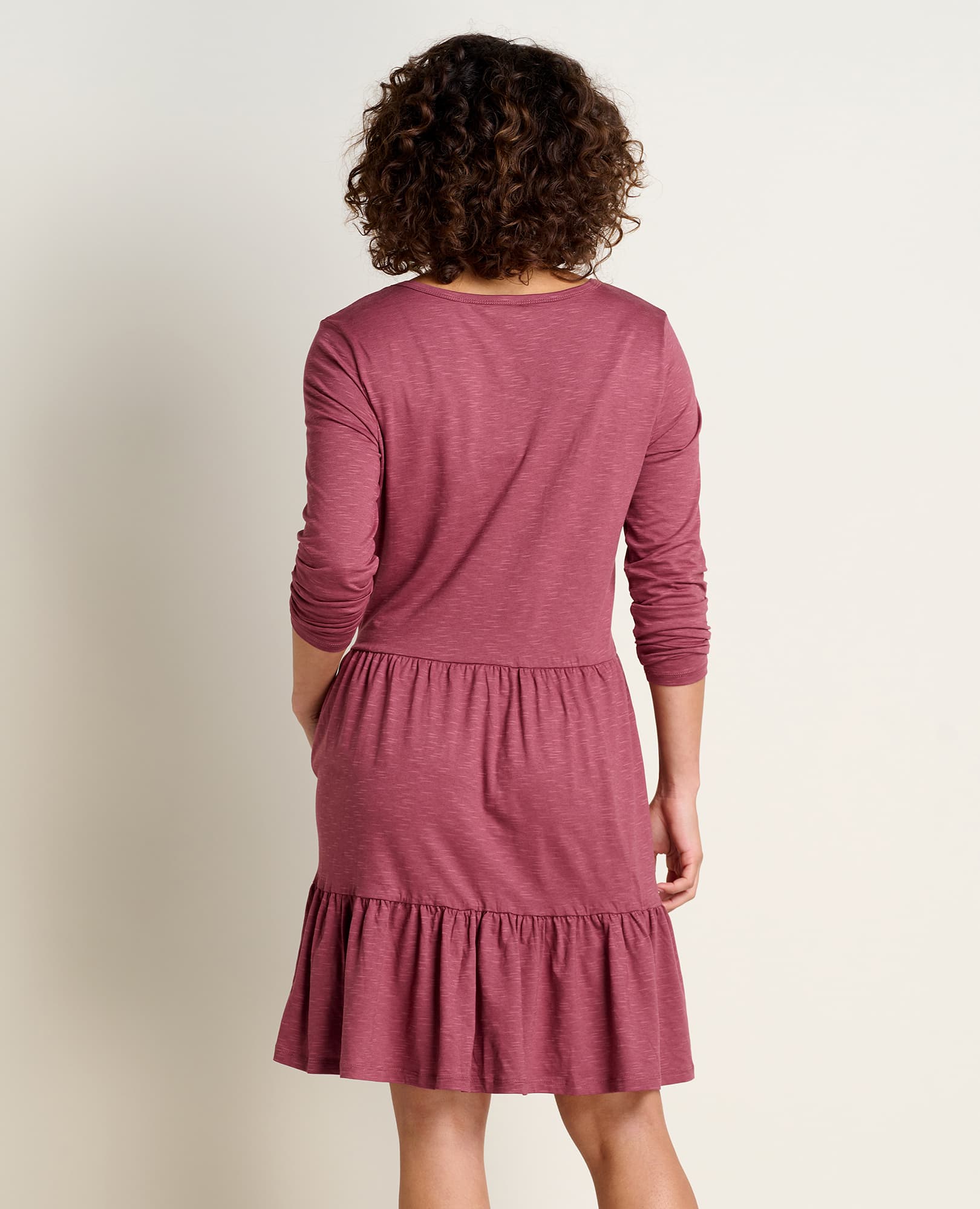 Marley Tiered Long Sleeve Dress - Softxoi