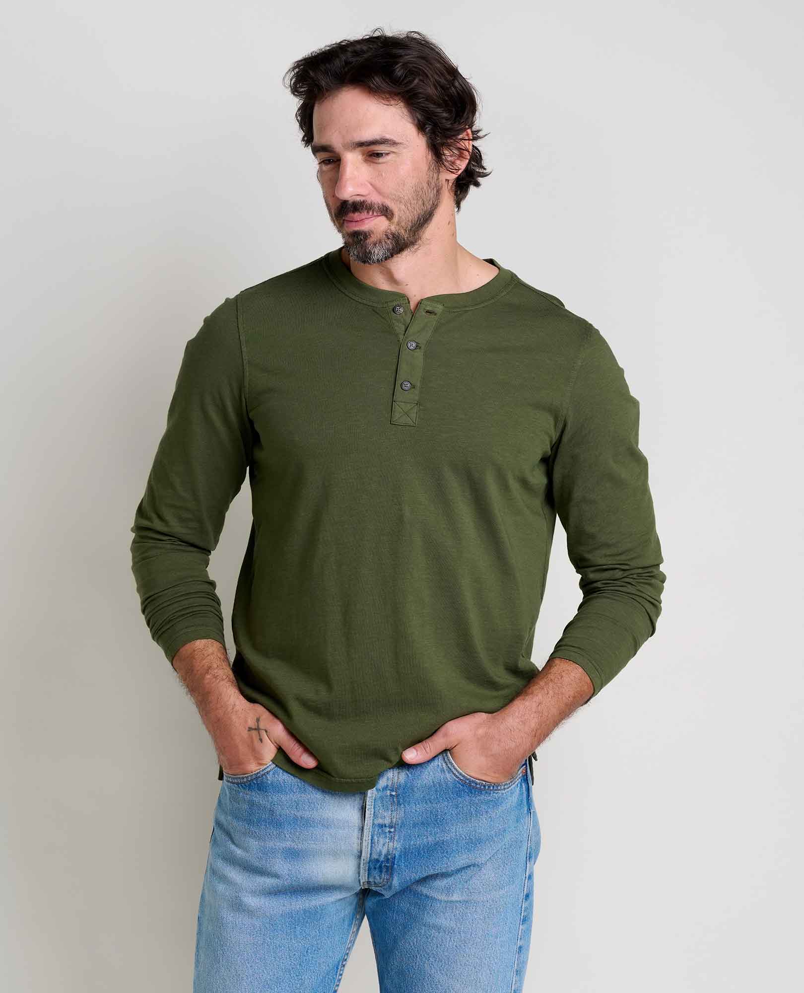 Men's Primo Long Sleeve Henley - Softxoi