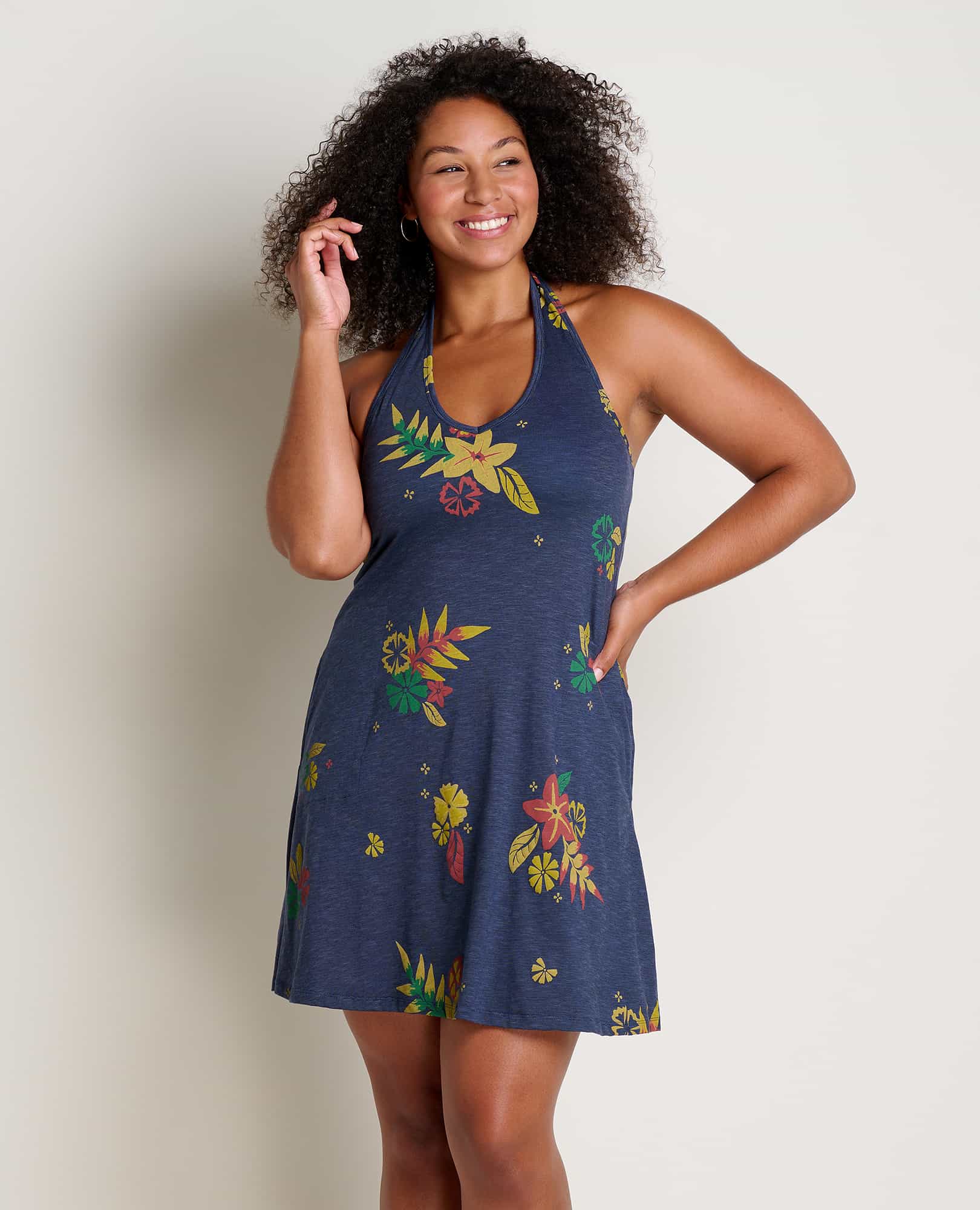 Plumeria Halter Dress - Softxoi