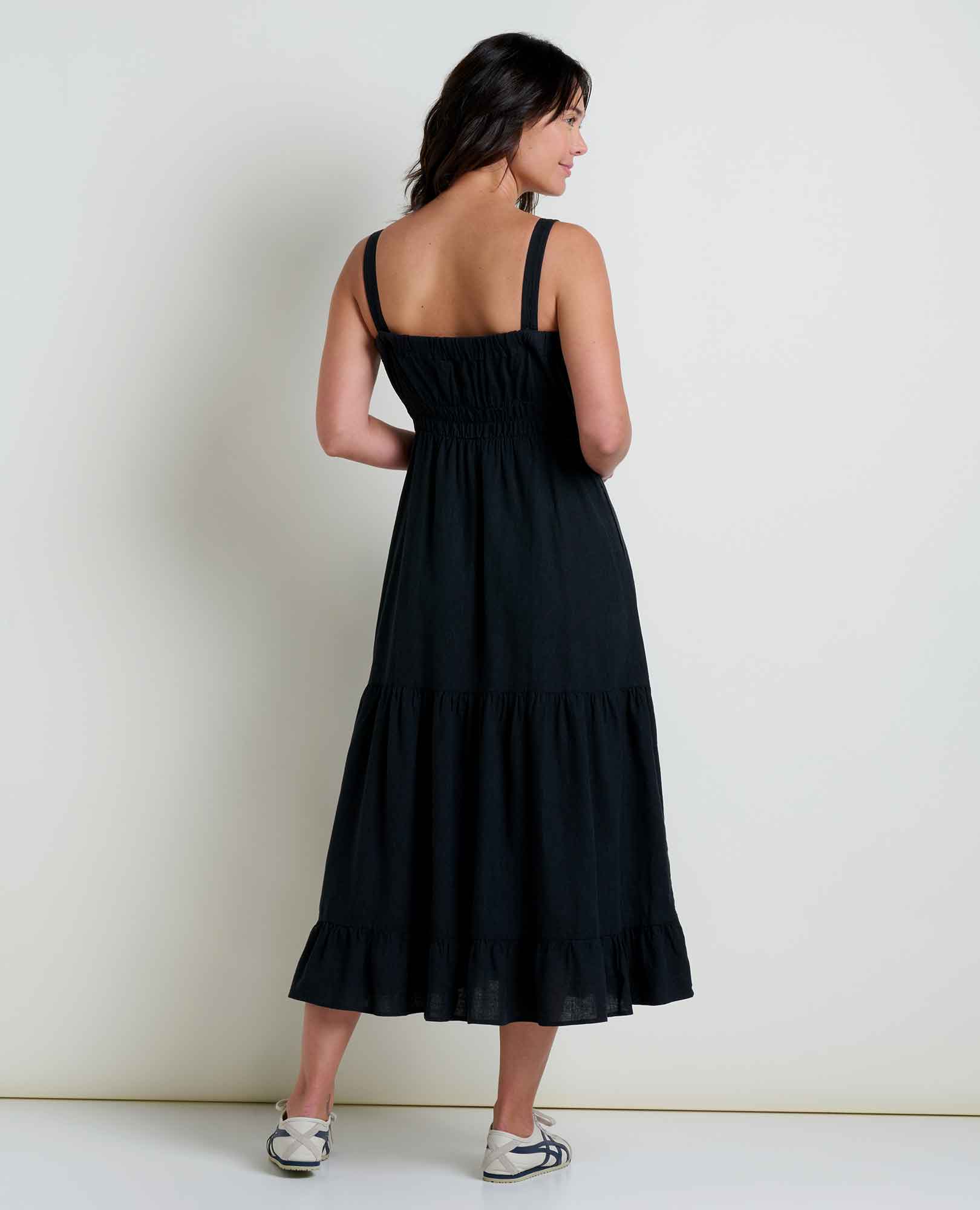 Taj Hemp Tiered Midi Dress - Softxoi