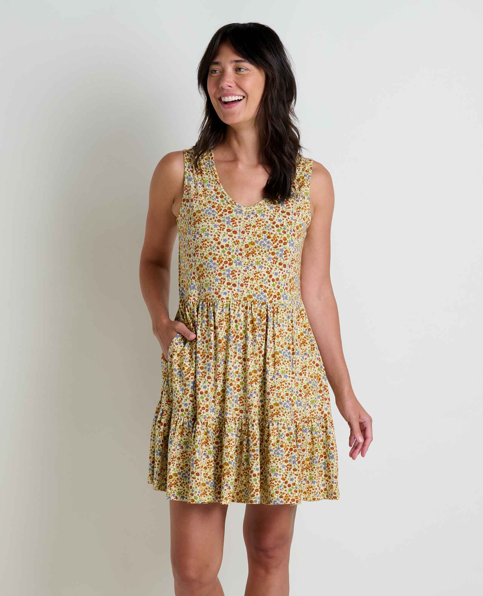 Marley Tiered Sleeveless Dress - Softxoi