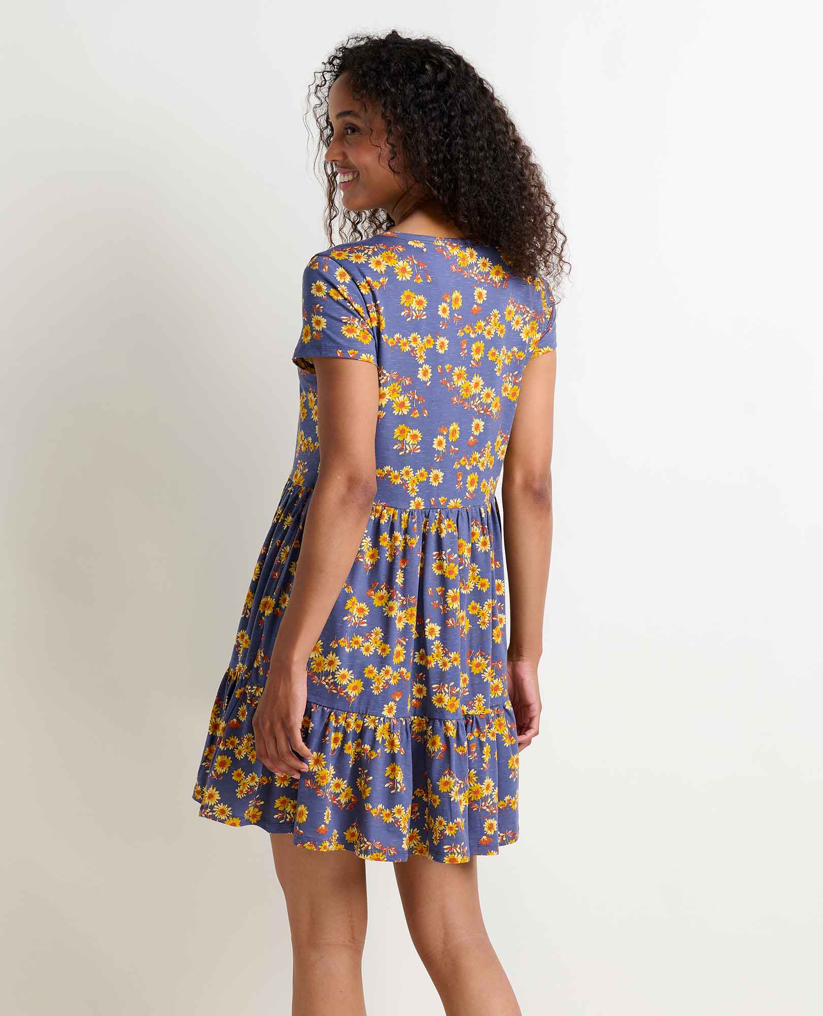 Marley Tiered Short Sleeve Dress - Softxoi