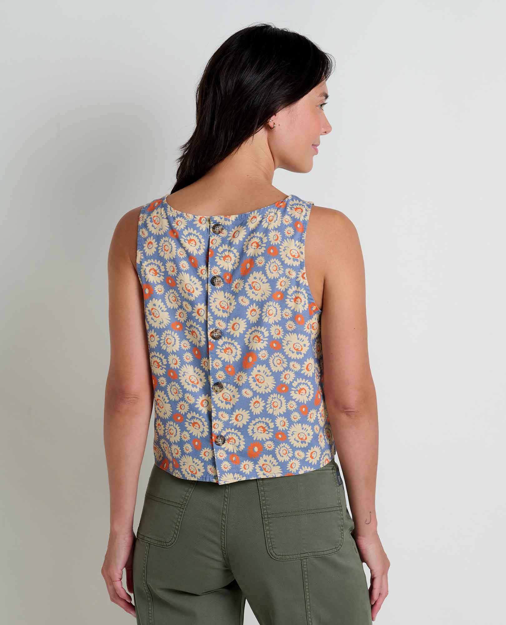 Taj Hemp Button Back Tank II - Softxoi