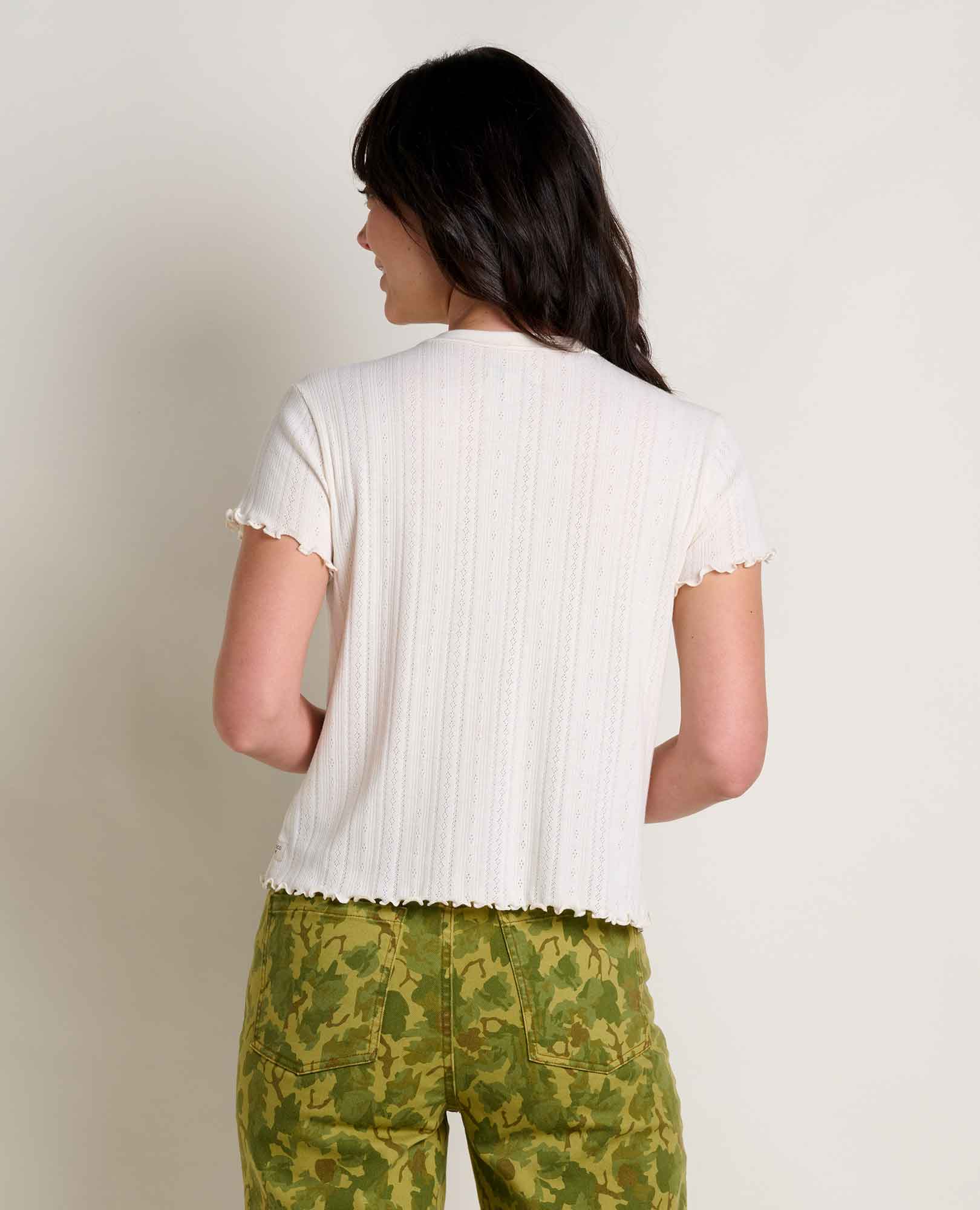 Foothill Pointelle Baby Tee - Softxoi