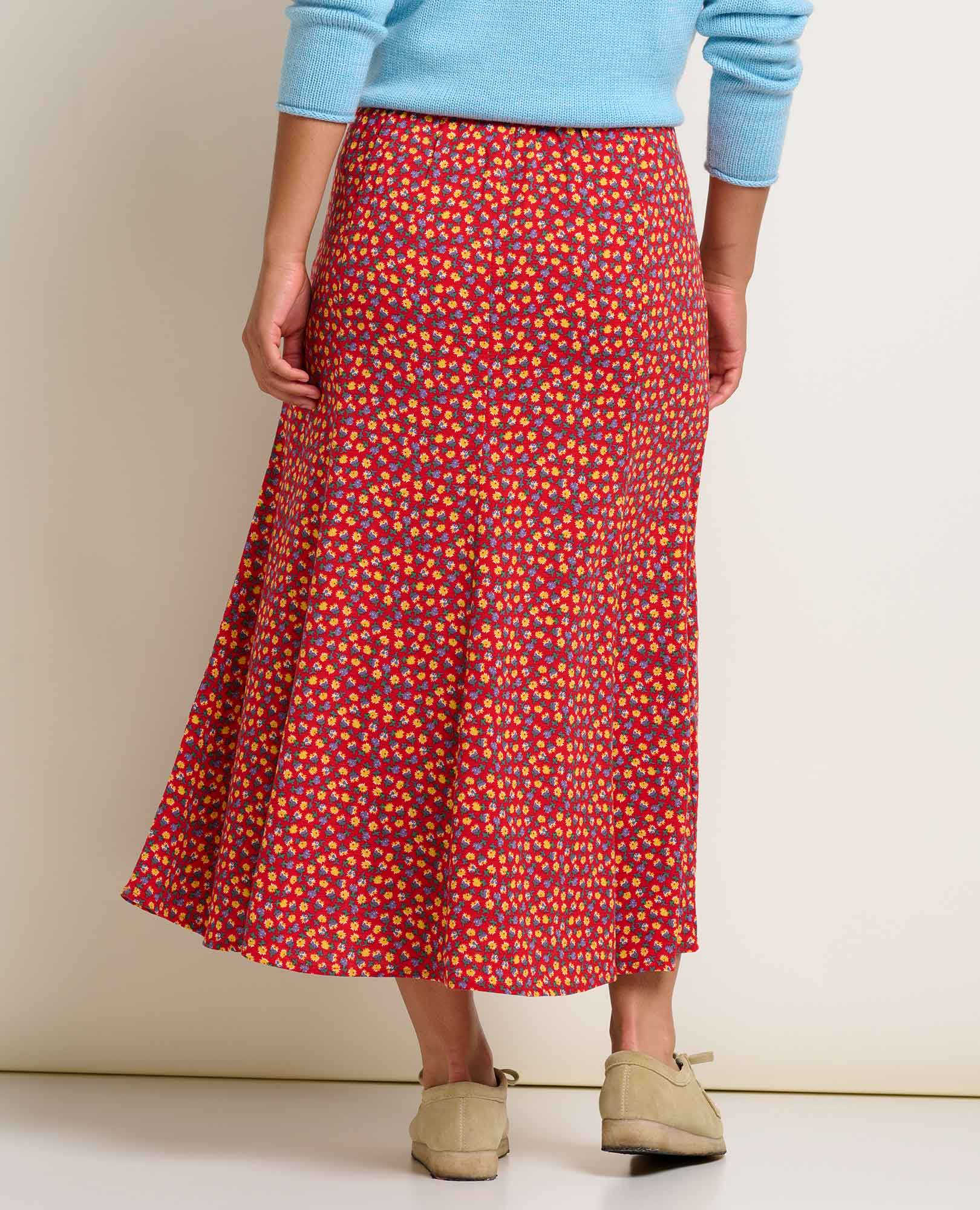Manzana Paneled Midi Skirt - Softxoi