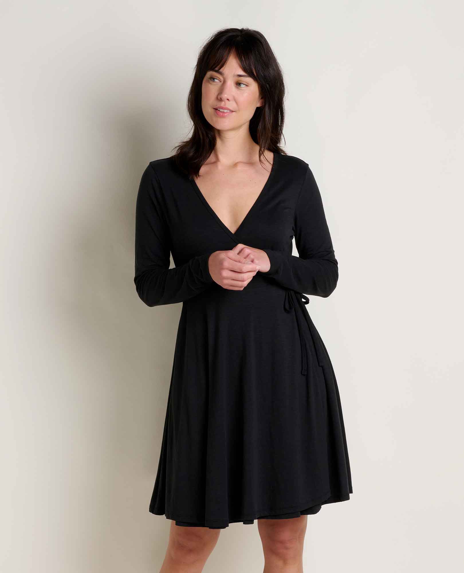 Freesia Long Sleeve Wrap Dress - Softxoi