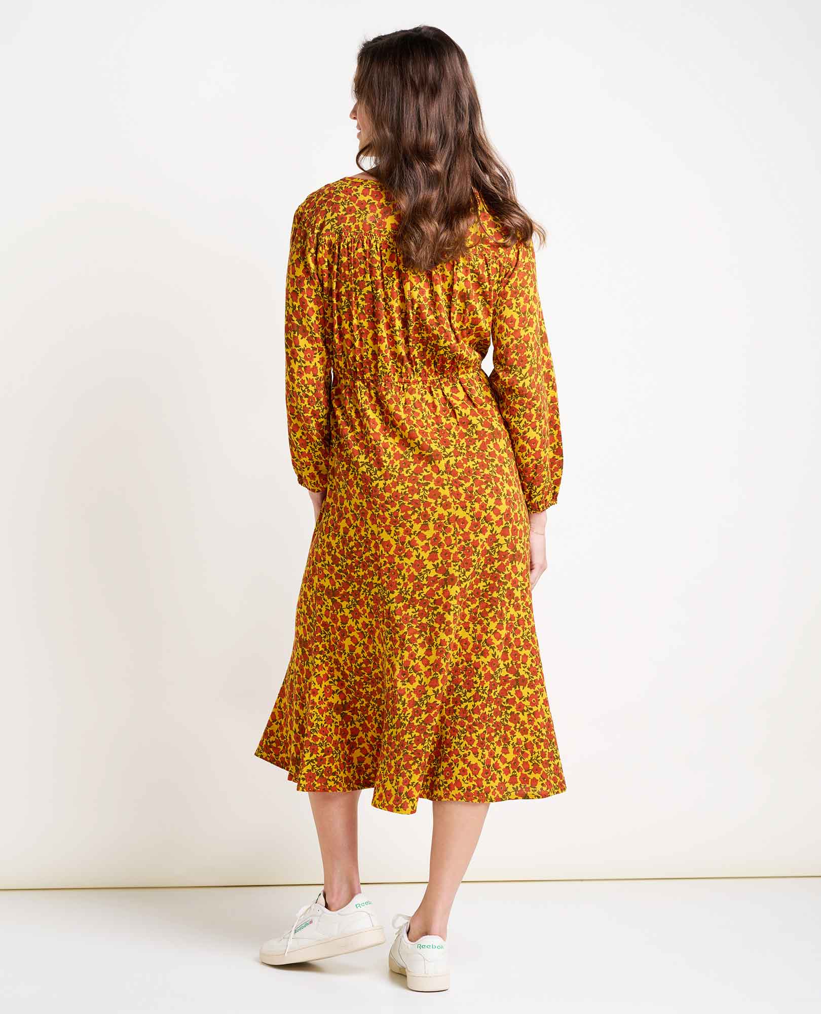 Manzana Paneled Midi Dress - Softxoi